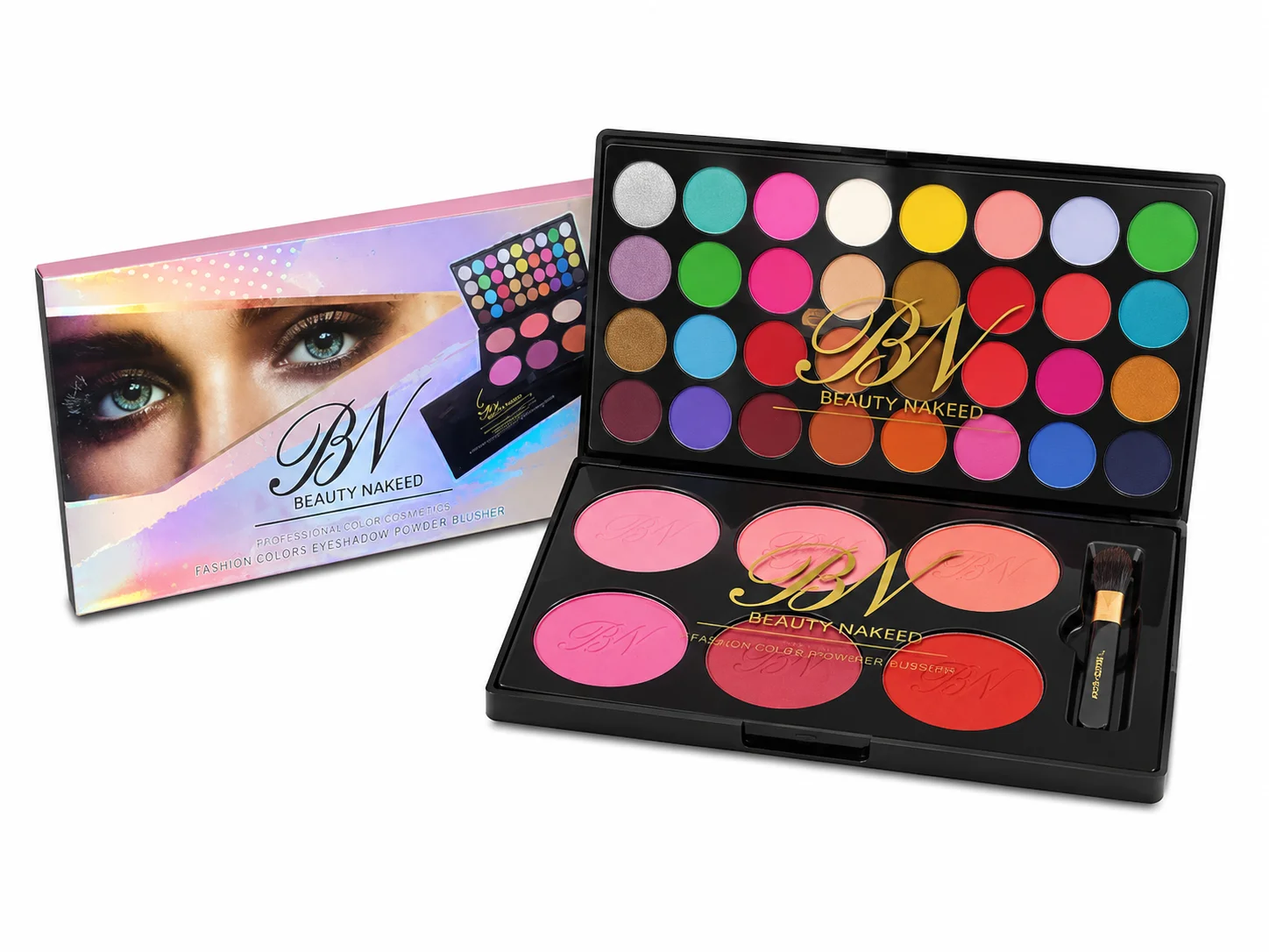 Beauty Naked Professional Makeup Kit Eyeshadow & Blusher Palette