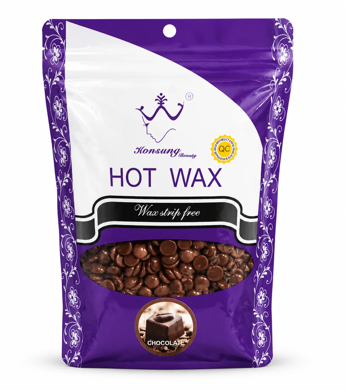 Honsung Beauty Hot Wax  Chocolate Wax Beans (Wax Strip-Free)