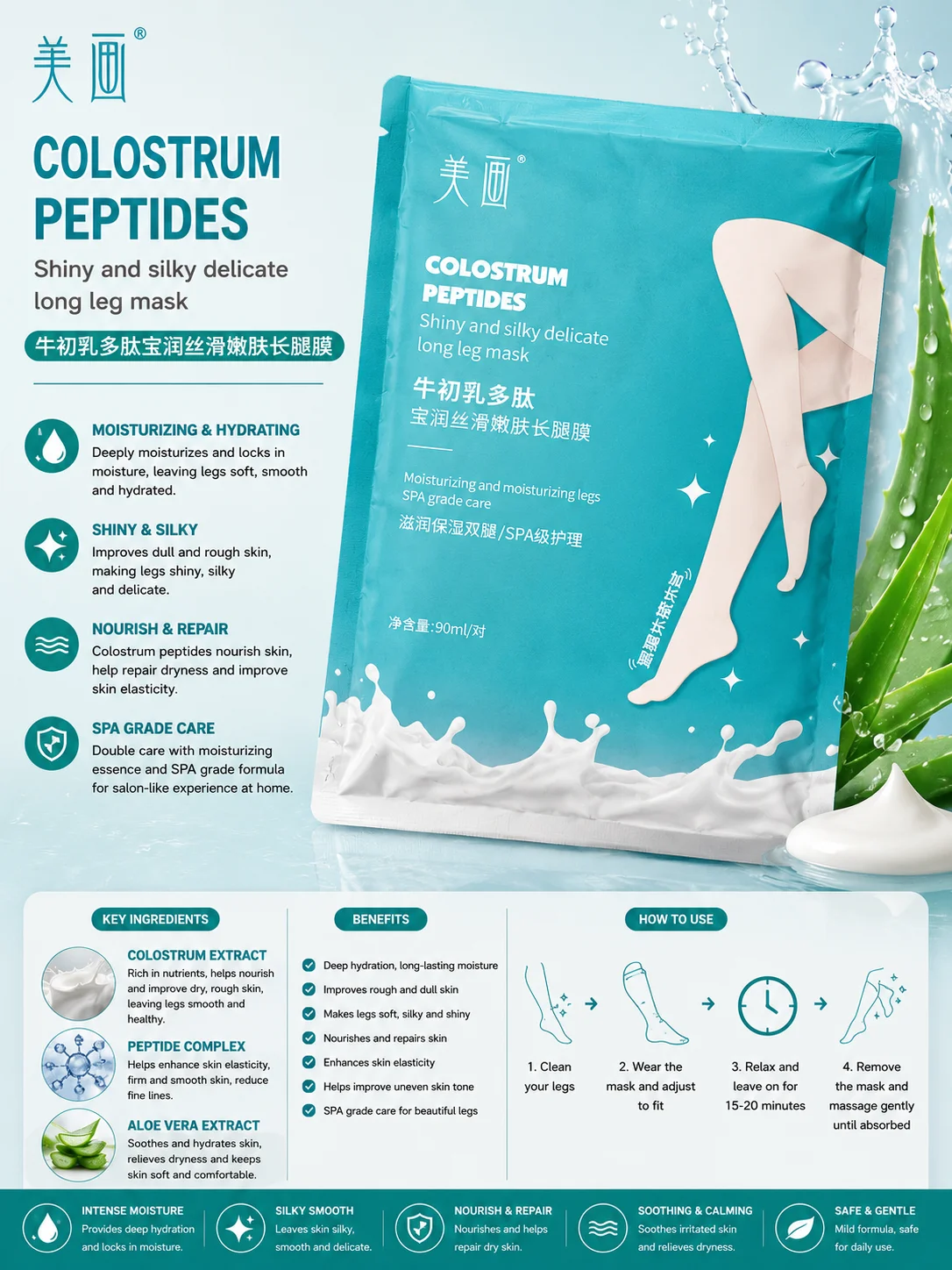 Colostrum Peptides Long Leg Mask