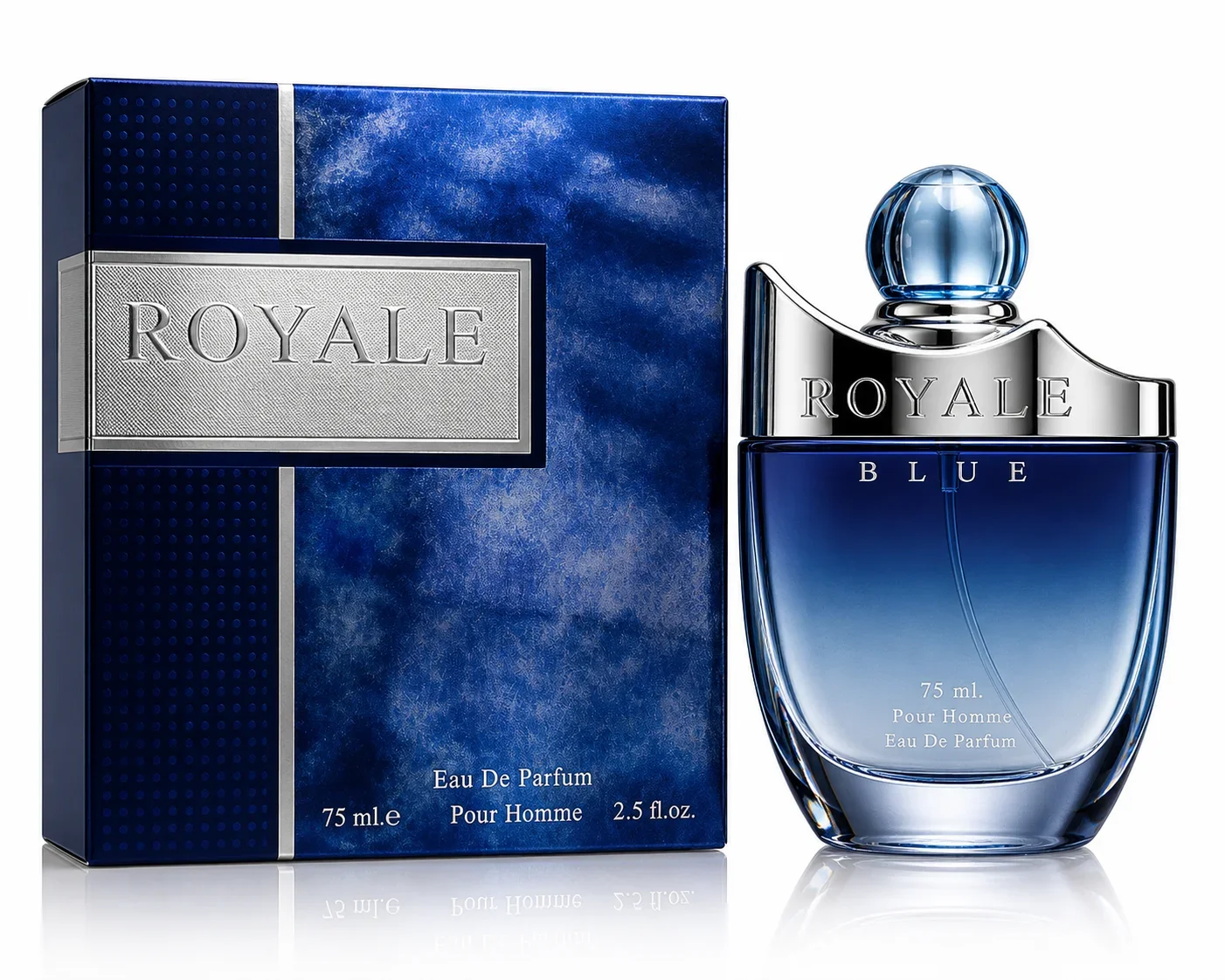 Royale Blue Eau De Parfum for Men – 75ml | Fresh Aquatic Long Lasting Fragrance