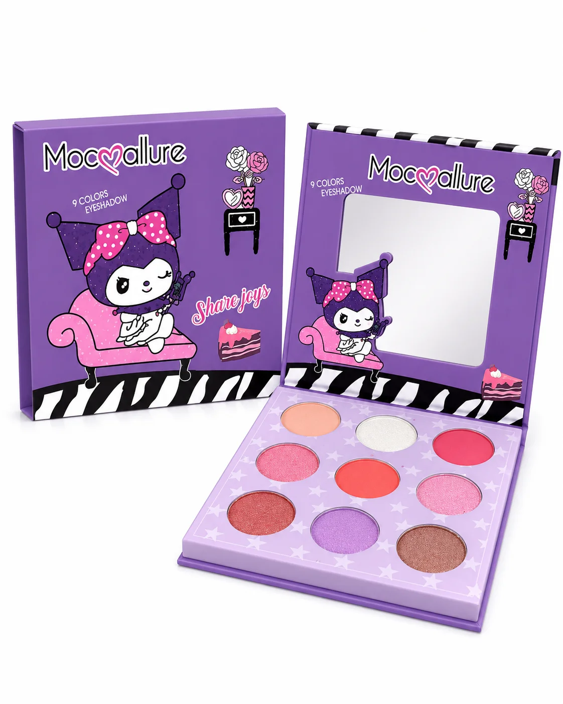 Mocallure 9 Colors Eyeshadow Palette – Cute Cartoon Makeup Kit