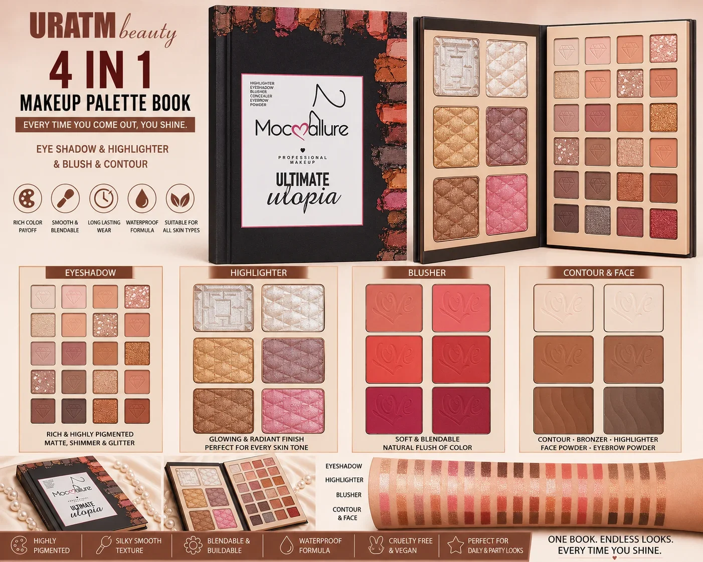 Mocallure Ultimate Utopia Professional Makeup Palette