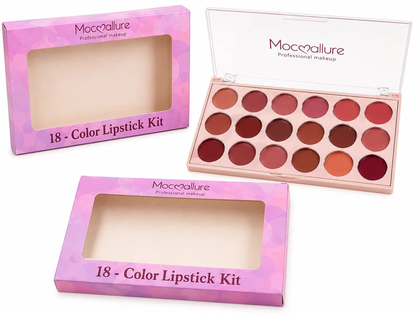 Mocallure 18-Color Lipstick Kit – Professional Makeup Lip Palette
