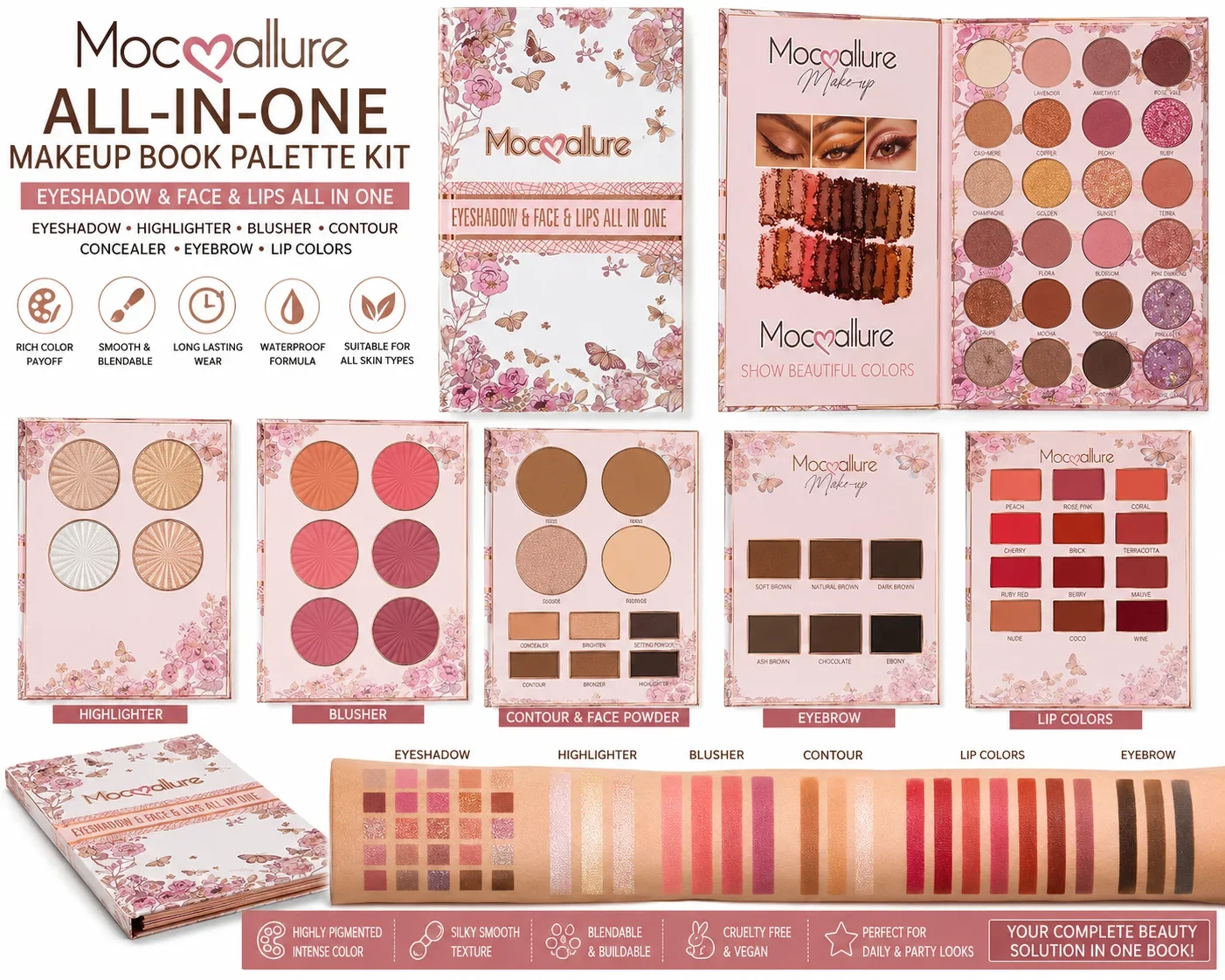 Mocallure All-In-One Makeup Book Palette Kit