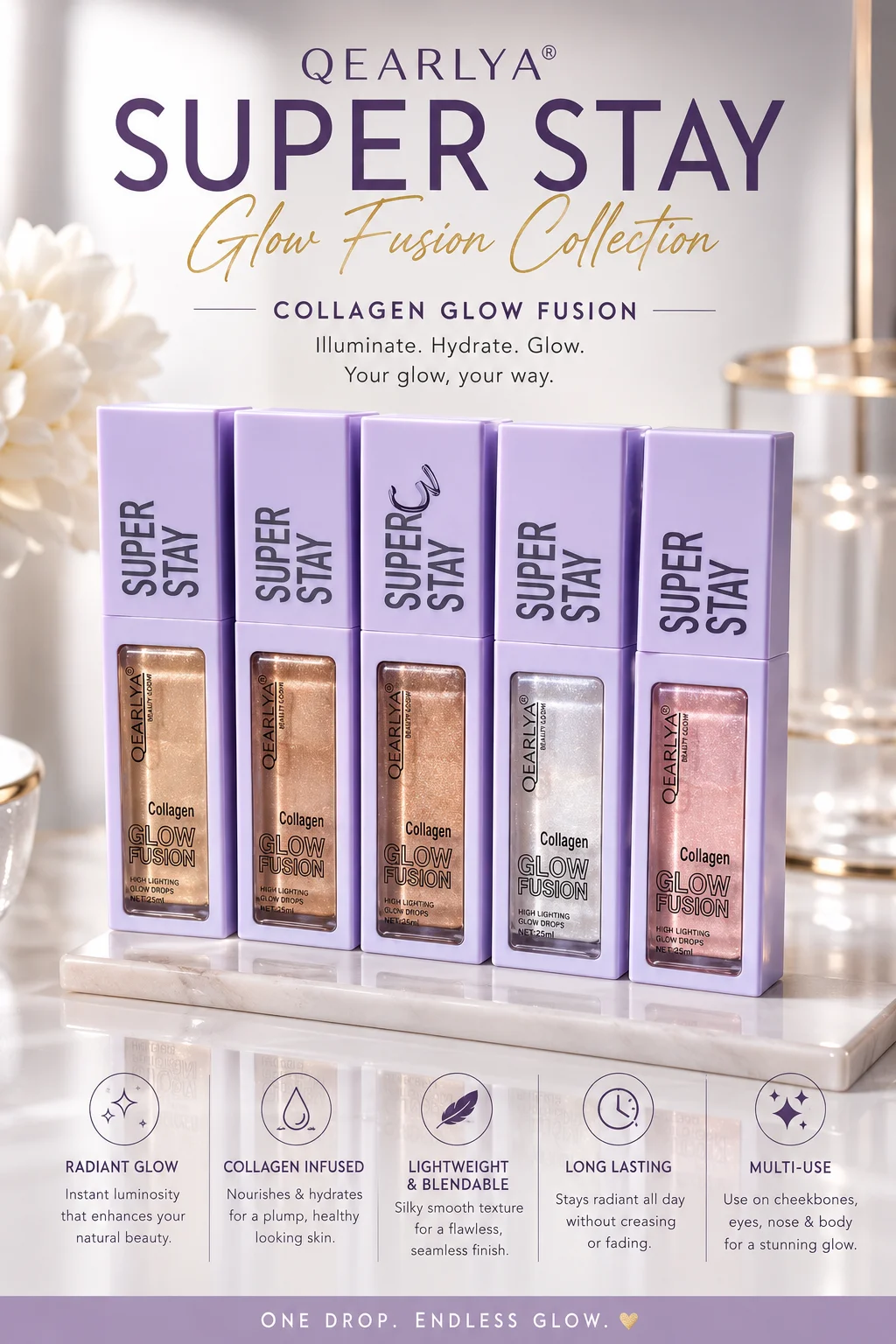 QEARLYA Super Stay – Collagen Glow Fusion