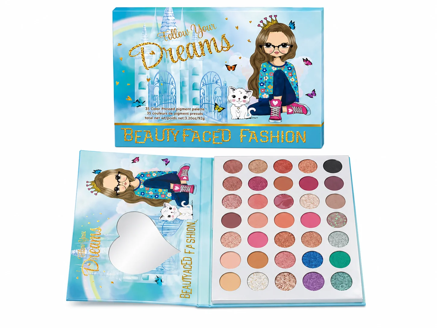 Beautyfaced Fashion “Follow Your Dreams” 35 Color Eyeshadow Palette