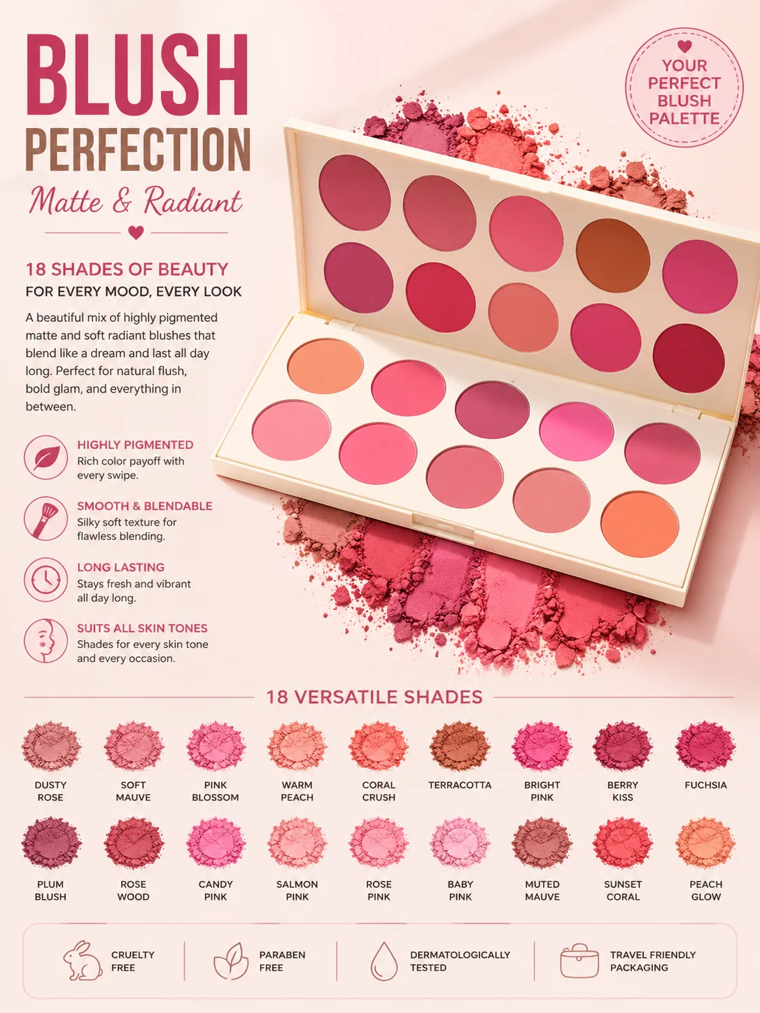 TV Parlour Matte Blush Makeup Kit