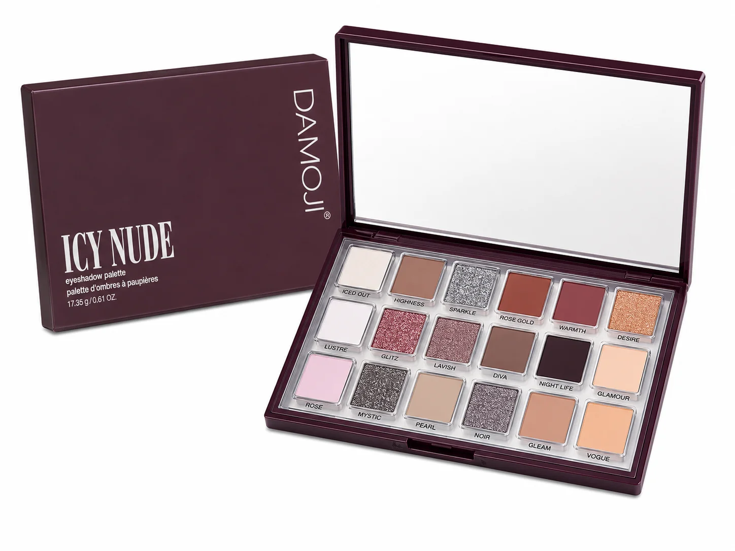 HUDAMOJI Icy Nude 18 Color Eyeshadow Palette