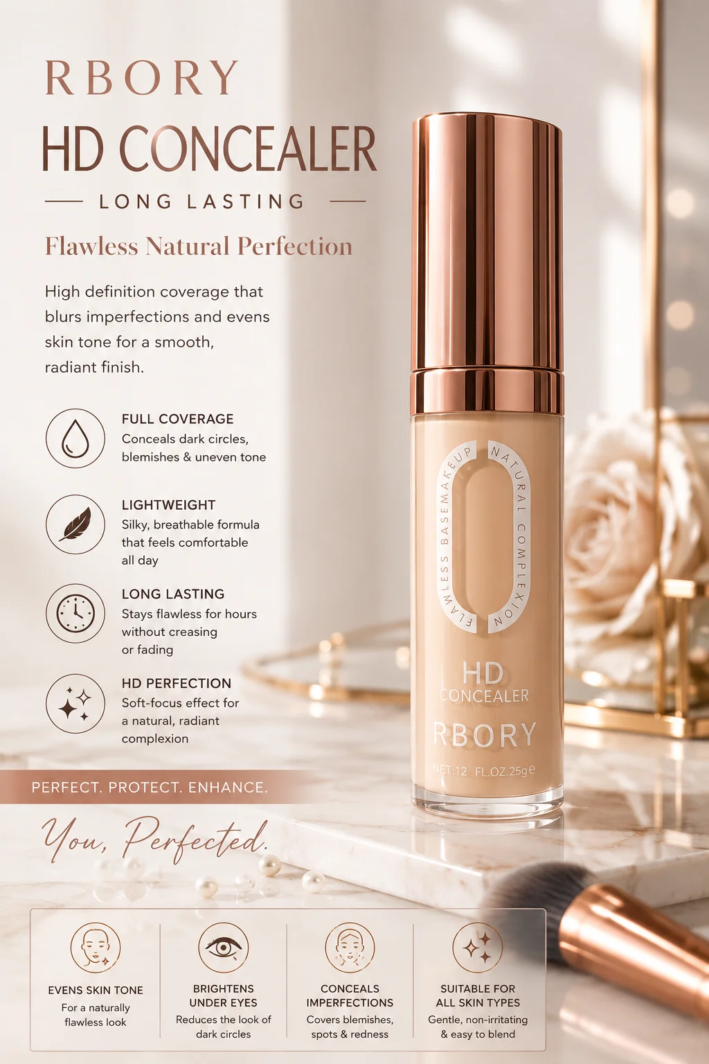RBORY HD Concealer – Flawless Natural Perfection