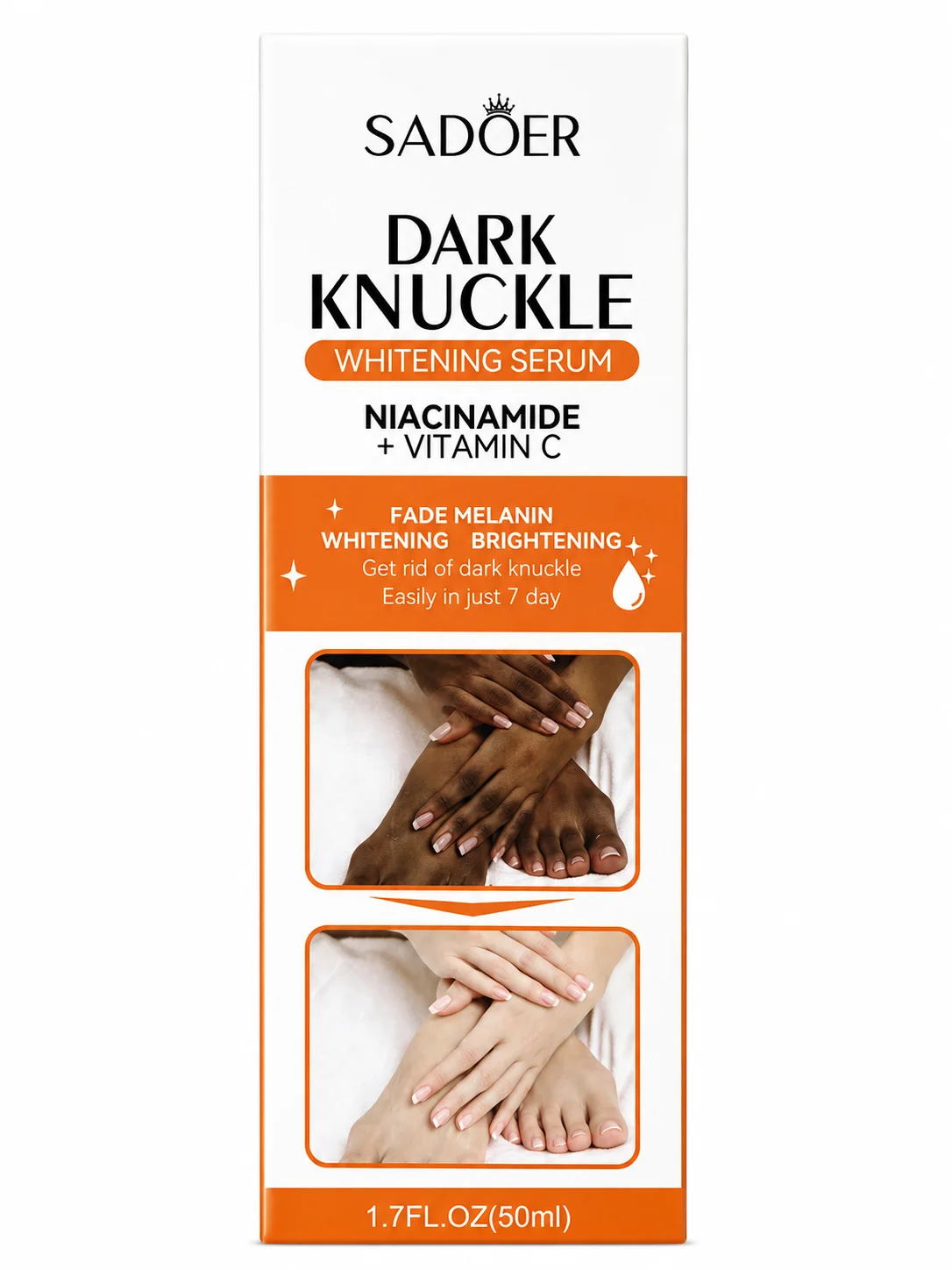 SADOER Dark Knuckle Whitening Serum – Niacinamide + Vitamin C 50ml