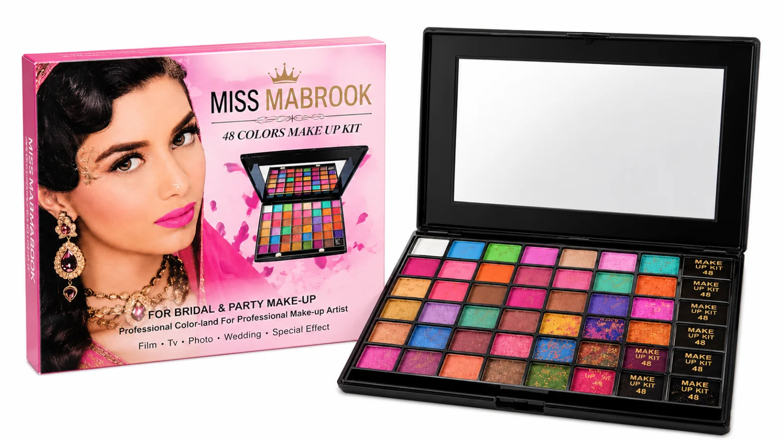 Miss Mabrook 48 Colors Professional Makeup Kit Eyeshadow Palette