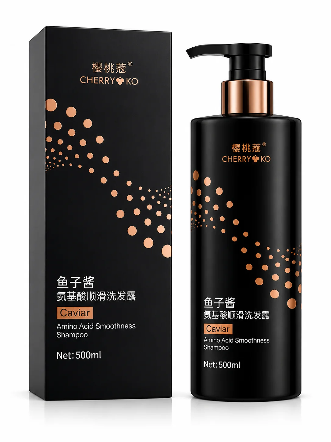 Cherry KO Caviar Amino Acid Smoothness Shampoo 500ml