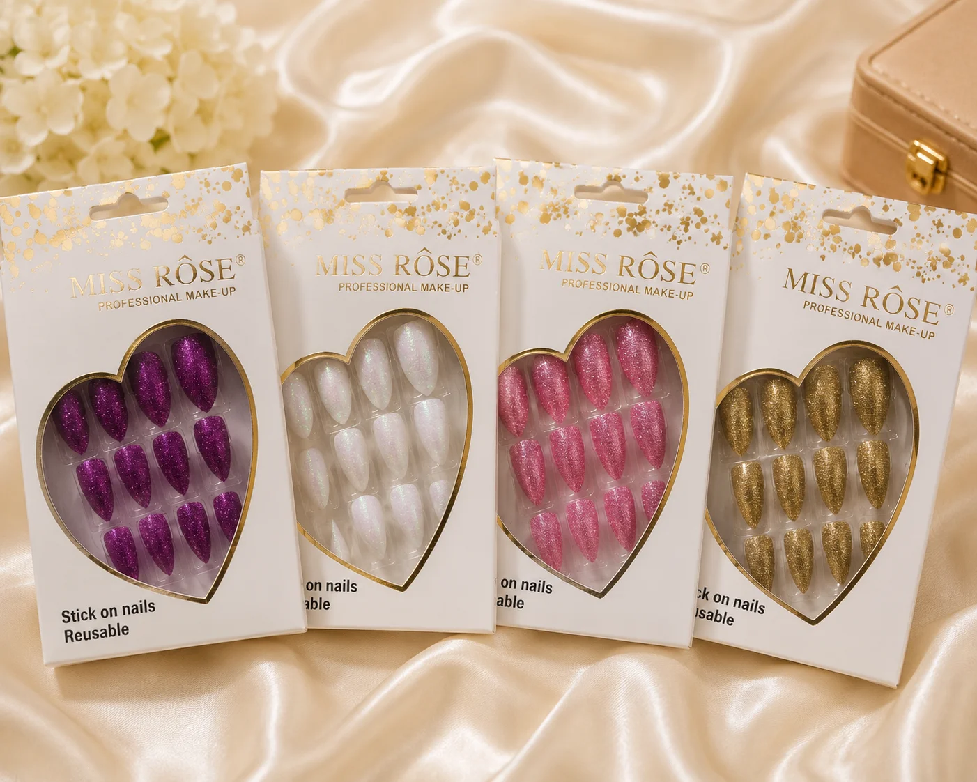 Luxury Glitter Press-On Nails Set