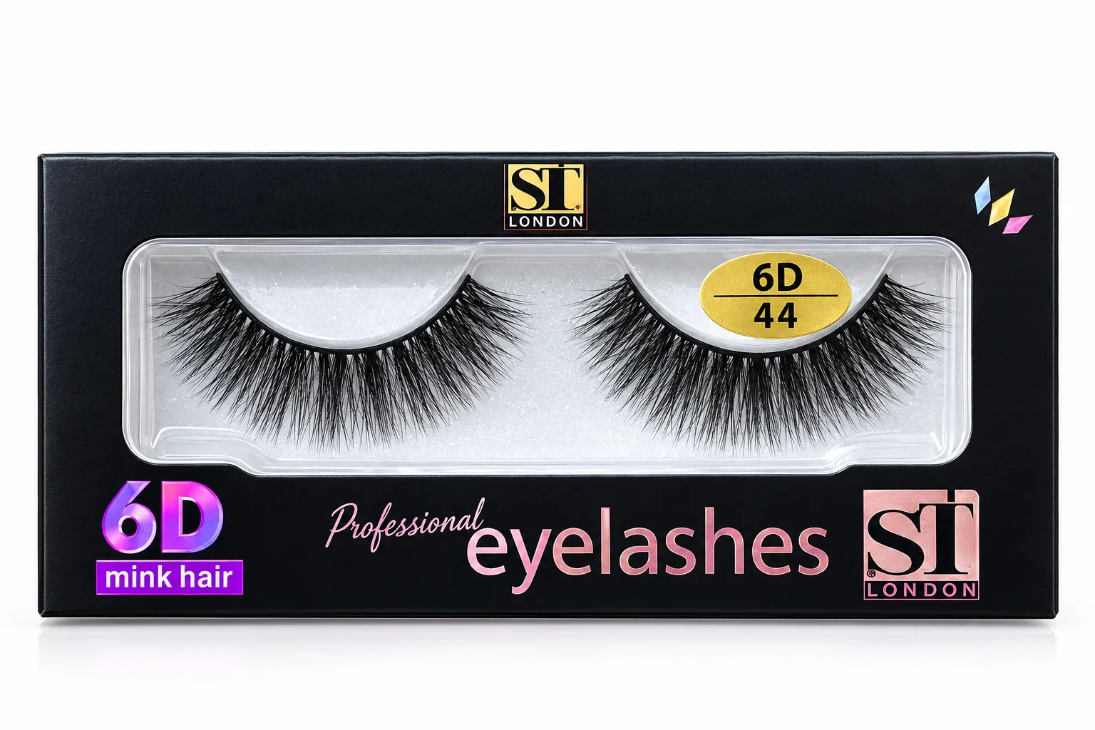 ST London 6D Professional False Eyelashes 44 – 1 Pair