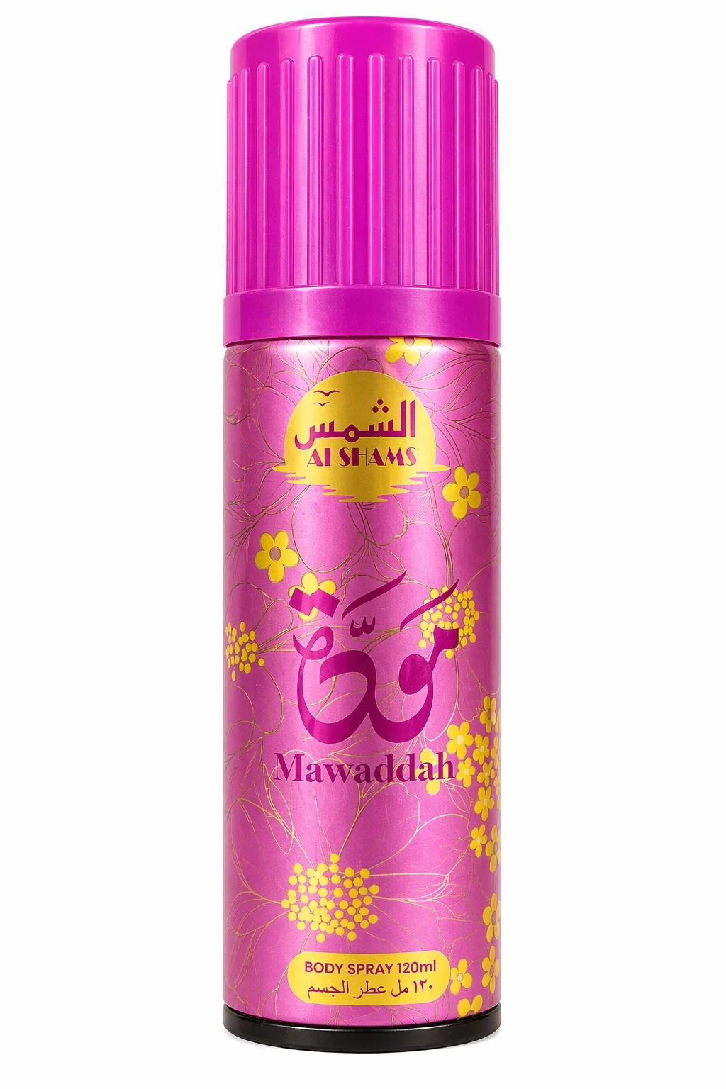 Al Shams Mawaddah Body Spray – Long Lasting Floral Fragrance 120ml