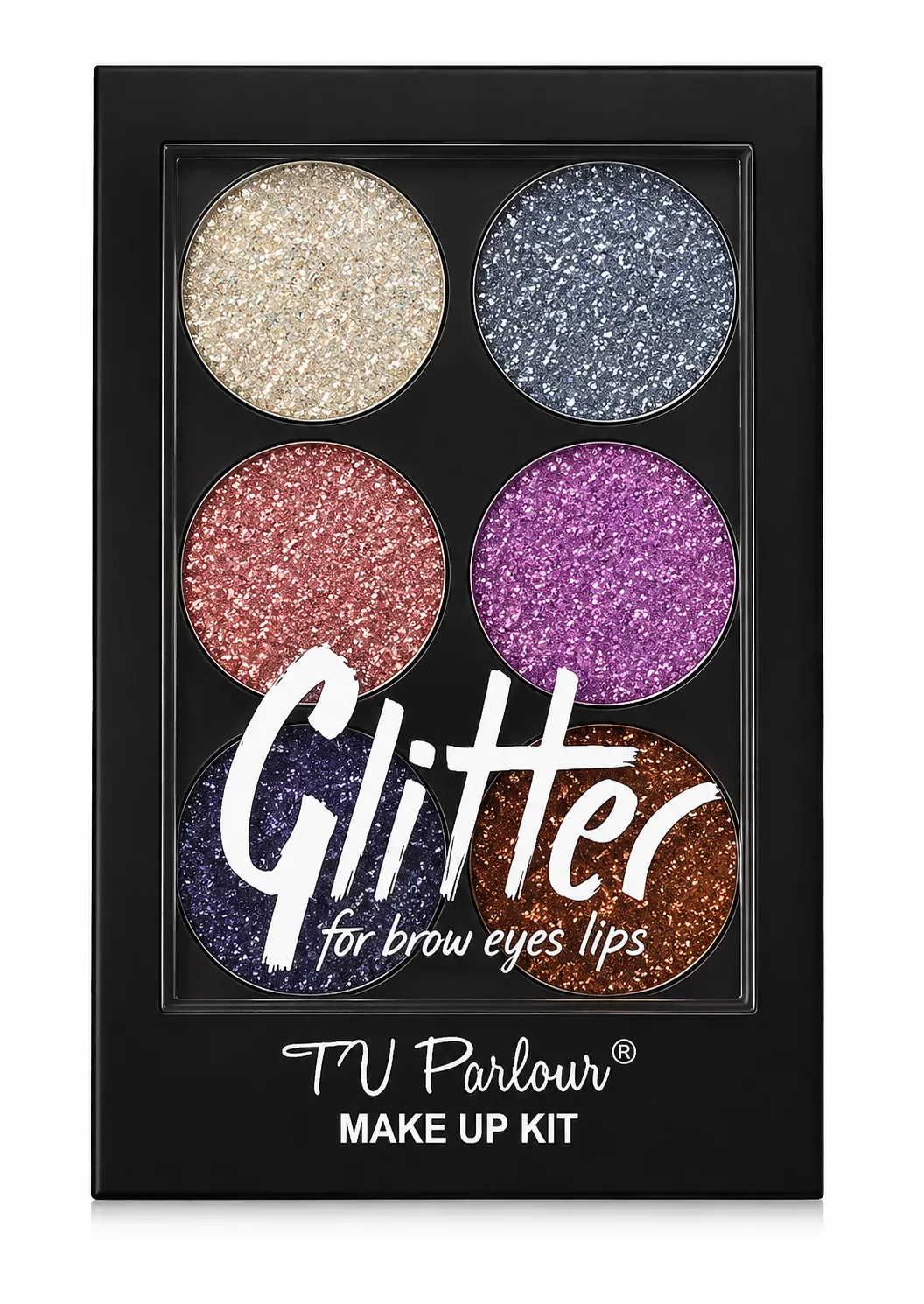 TV Parlour Glitter Makeup Kit – Multi Color Glitter Palette