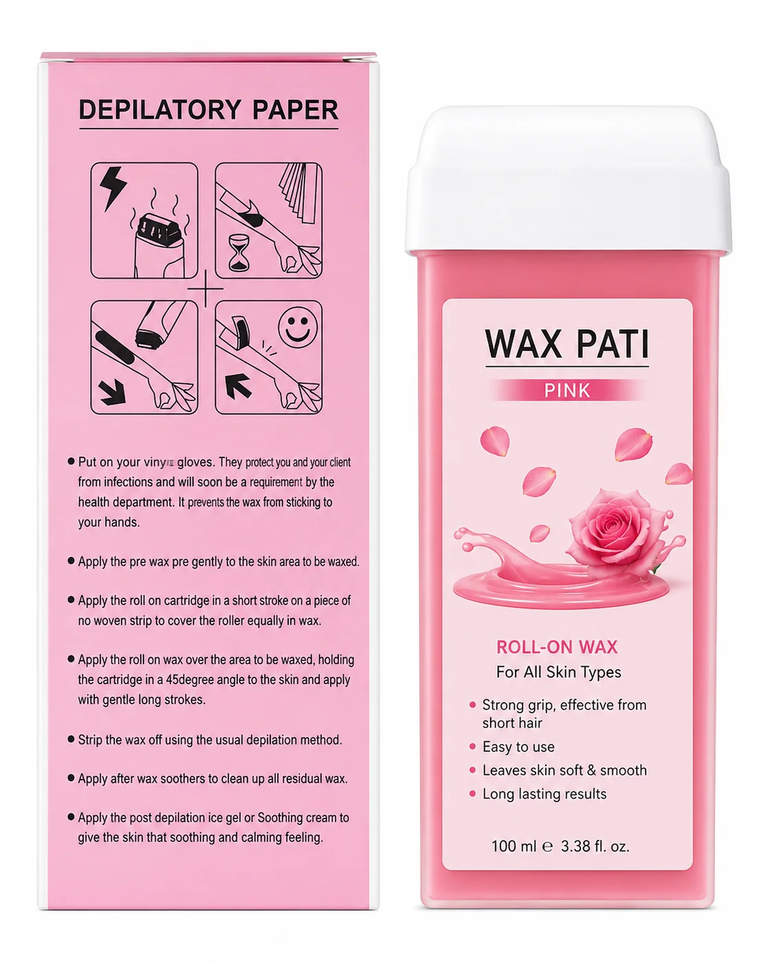 Wax Pati Roll-On Wax Cartridge – Professional Hair Removal Wax