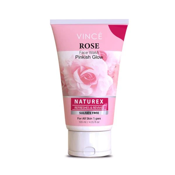 Vince Naturex Rose Face Wash Pinkish Glow – 120ml
