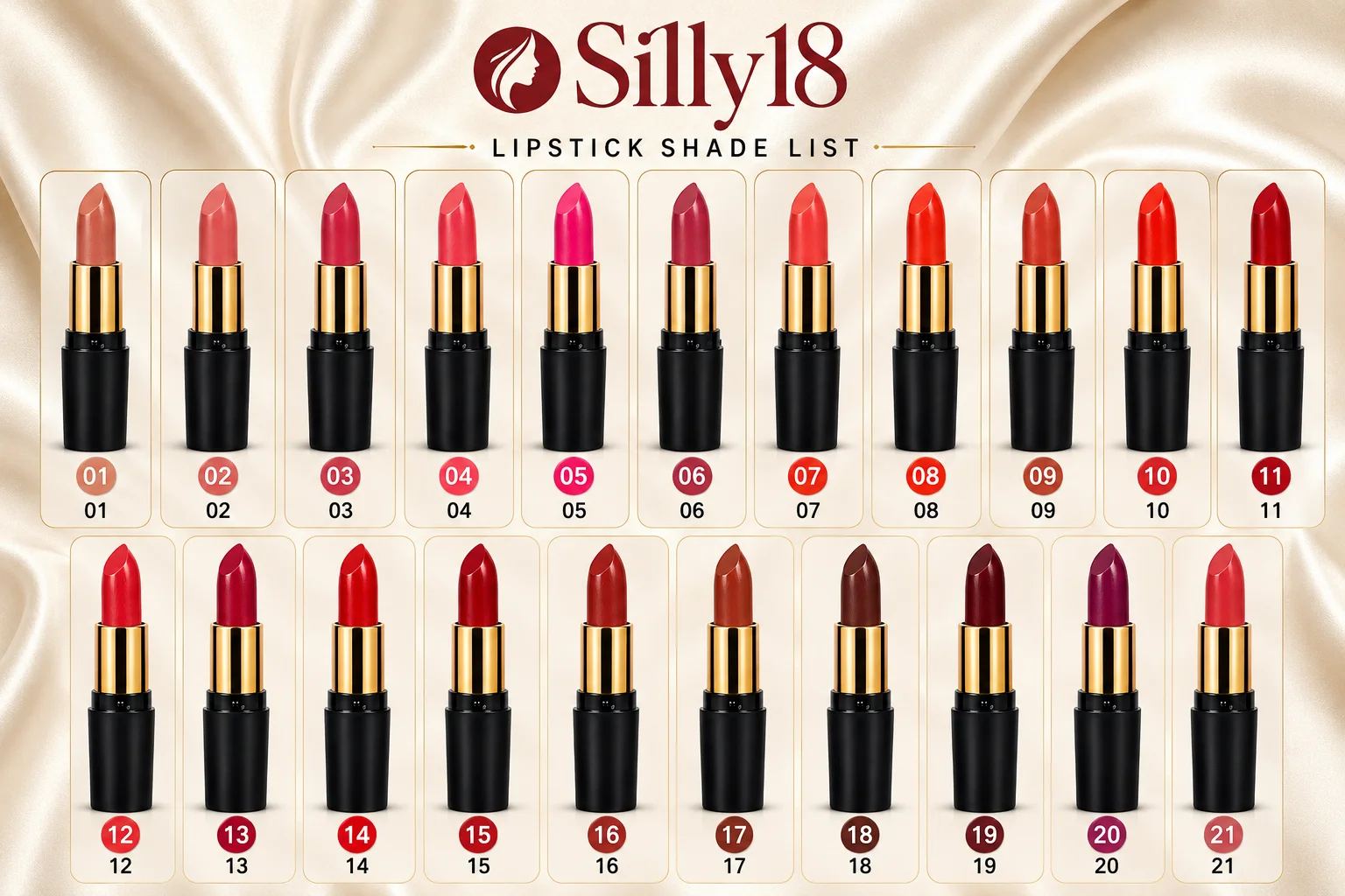 Silly18 Lipstick Shade Collection Long Lasting Lipstick