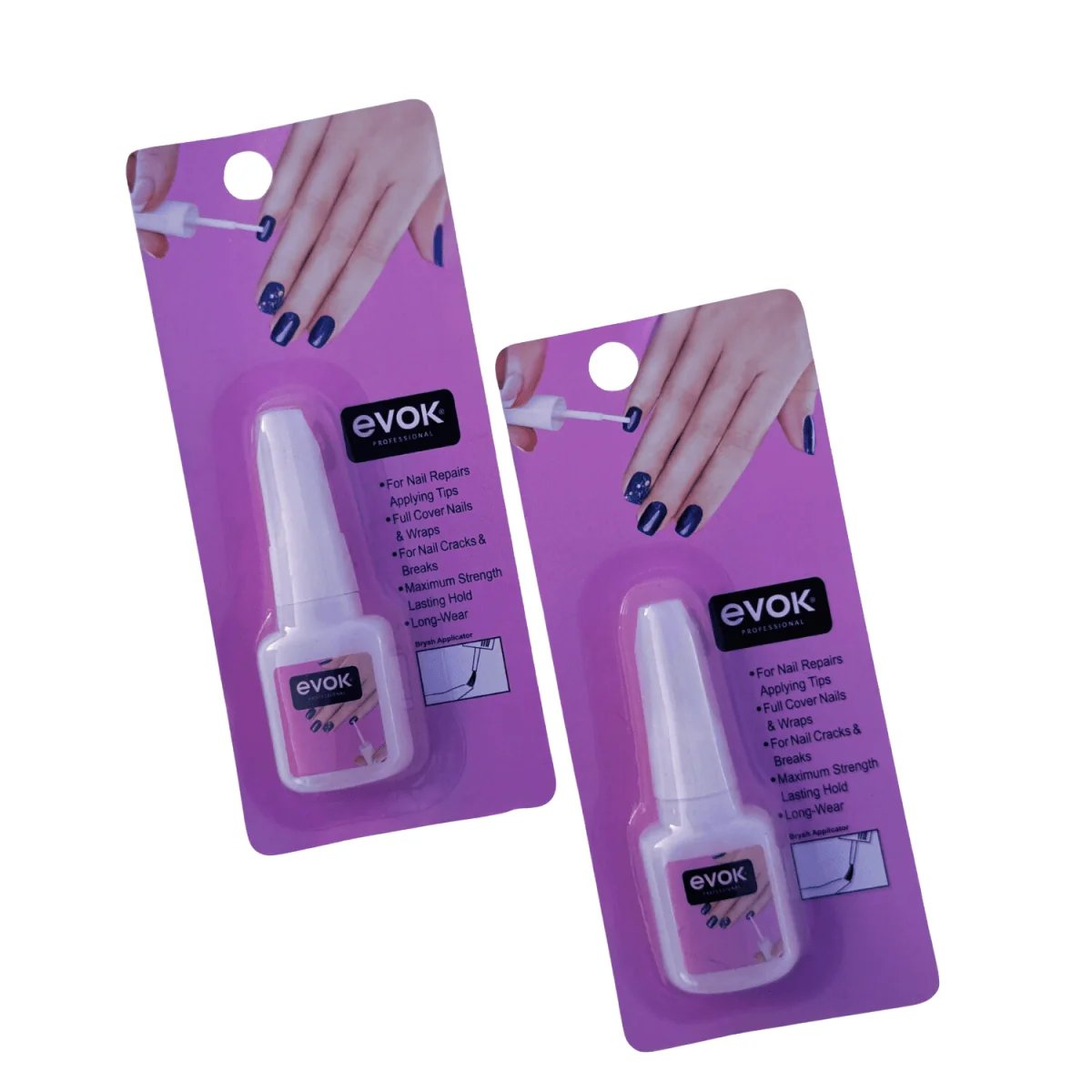 Evok Professional Nail Glue – Strong Hold Nail Adhesive for False Nails & Nail Tips