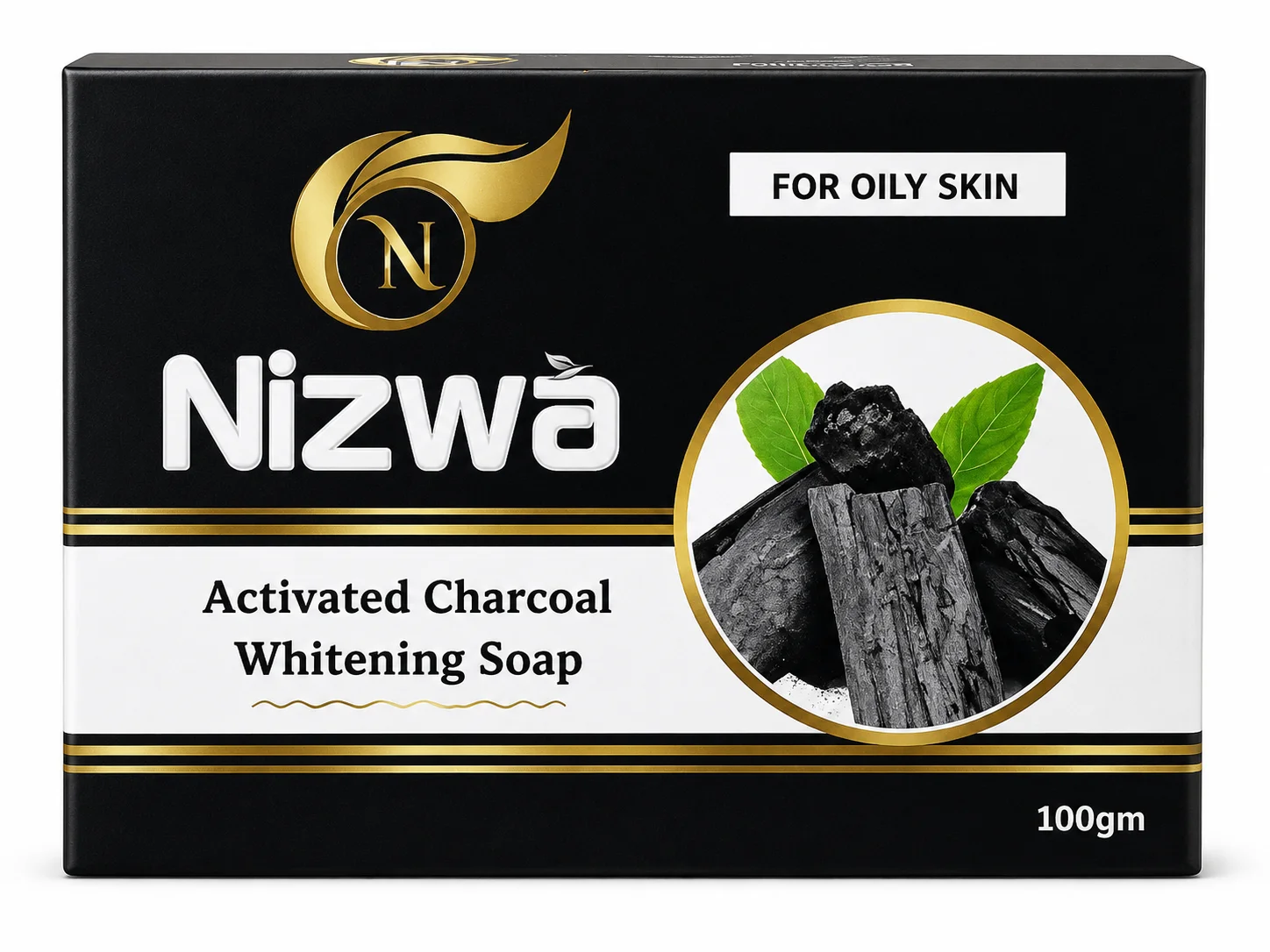 Nizwa Activated Charcoal Whitening Soap – For Oily Skin