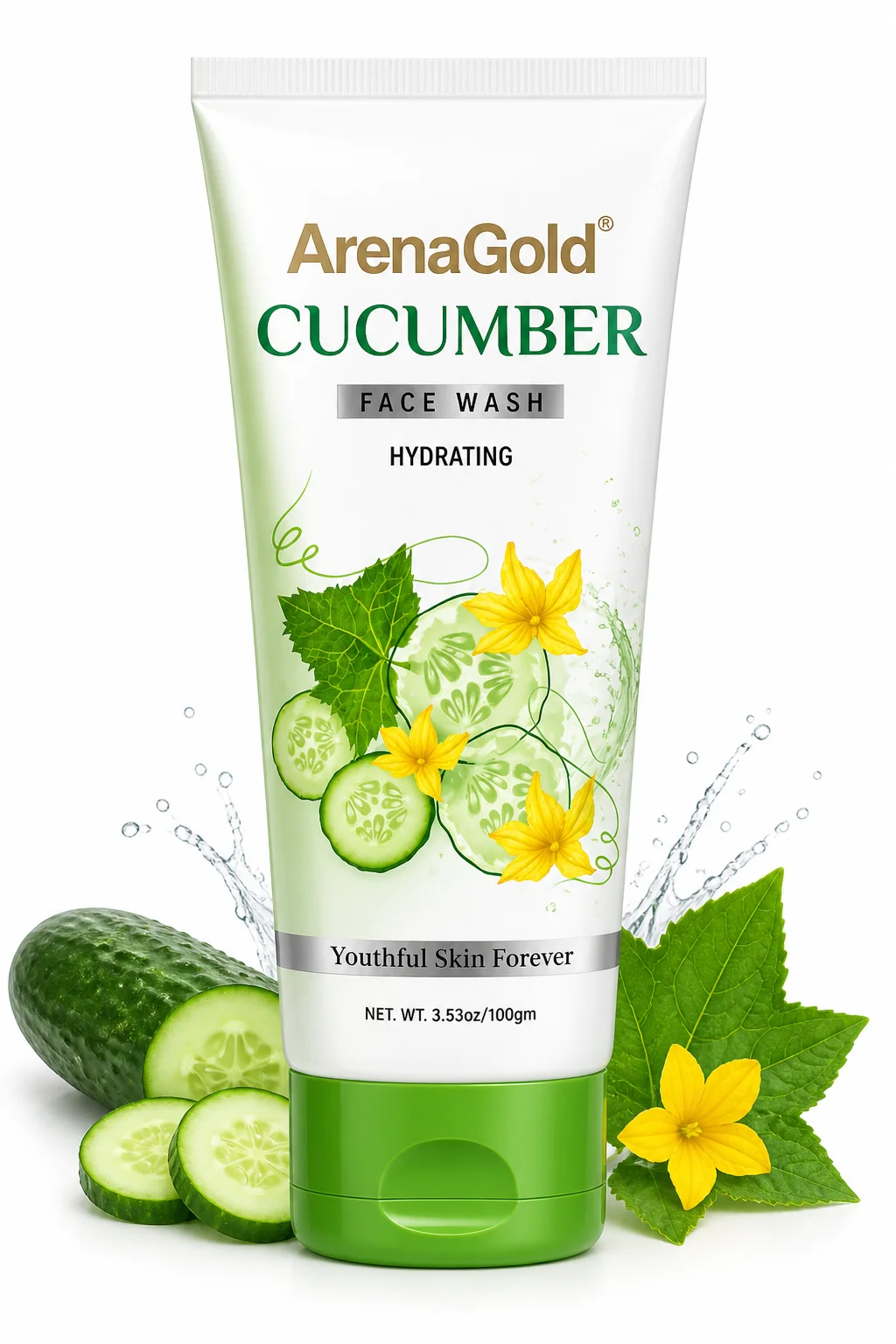 ArenaGold Cucumber Face Wash (100g)