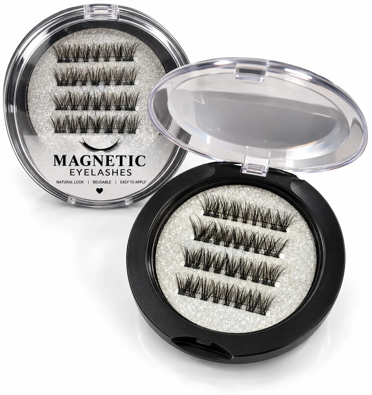 Reusable Magnetic False Eyelashes – Natural Look Lash Set