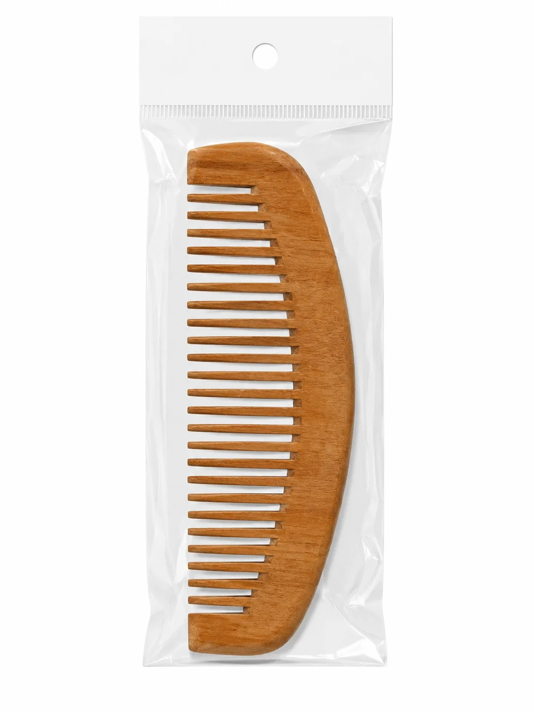 Natural Wooden Wide Tooth Hair Comb – Anti Static Detangling Comb