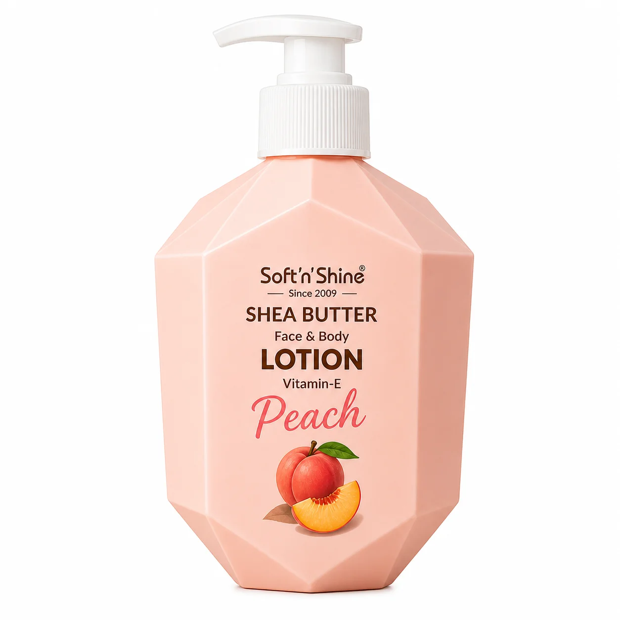 Soft’n Shine Shea Butter Face & Body Lotion – Vitamin E Peach