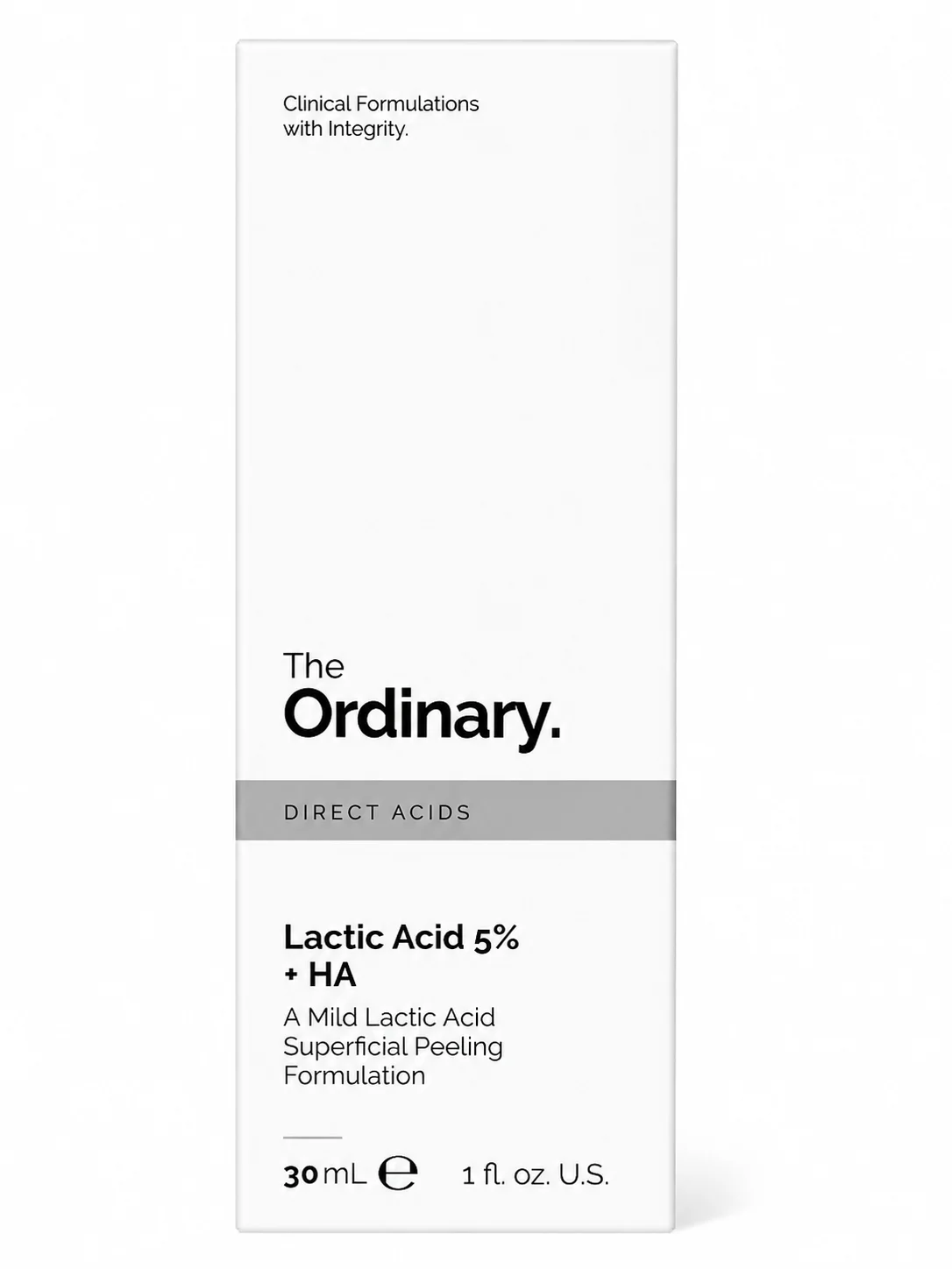 The Ordinary
 Lactic Acid 5% + HA Exfoliating Serum – 30ml