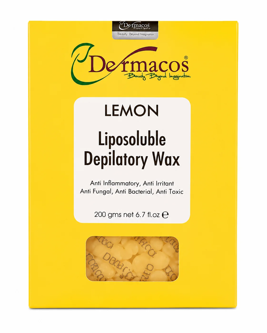 Dermacos Lemon Liposoluble Depilatory Wax – 200g, Anti-Inflammatory & Anti-Bacterial