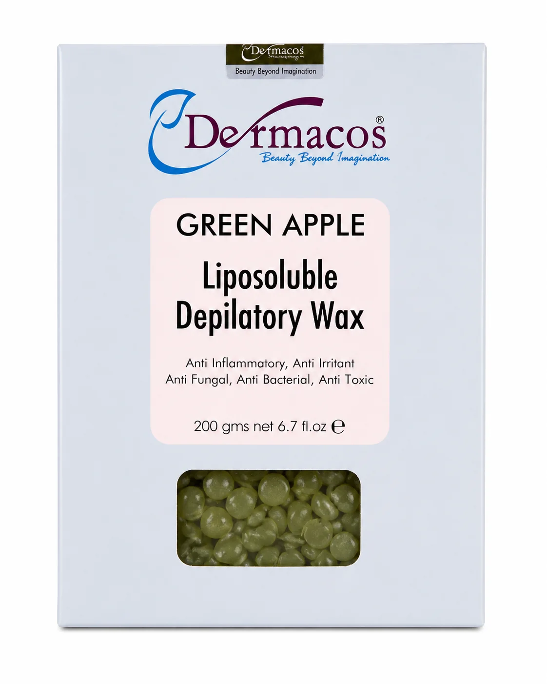 Dermacos Green Apple Liposoluble Depilatory Wax – 200g