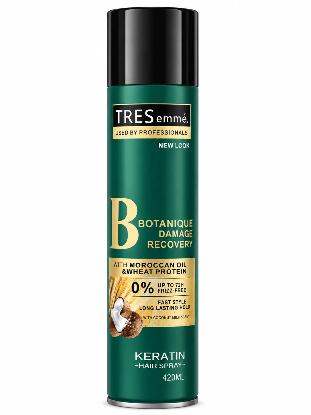 TRES emmé Botanique Damage Recovery Keratin Hair Spray – Moroccan Oil & Wheat Protein Formula