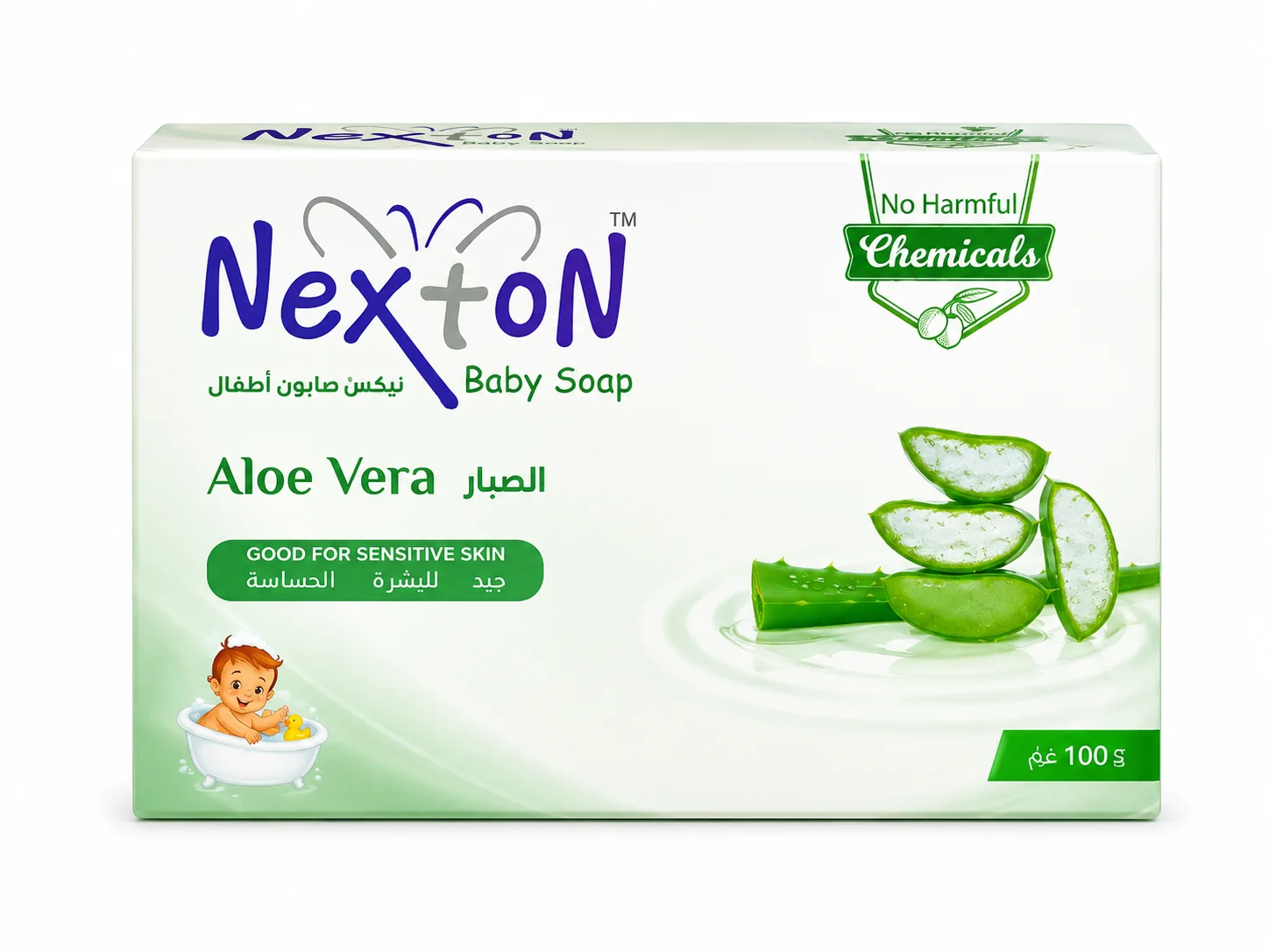 Nexton Aloe Vera Baby Soap – Gentle Care for Sensitive Skin