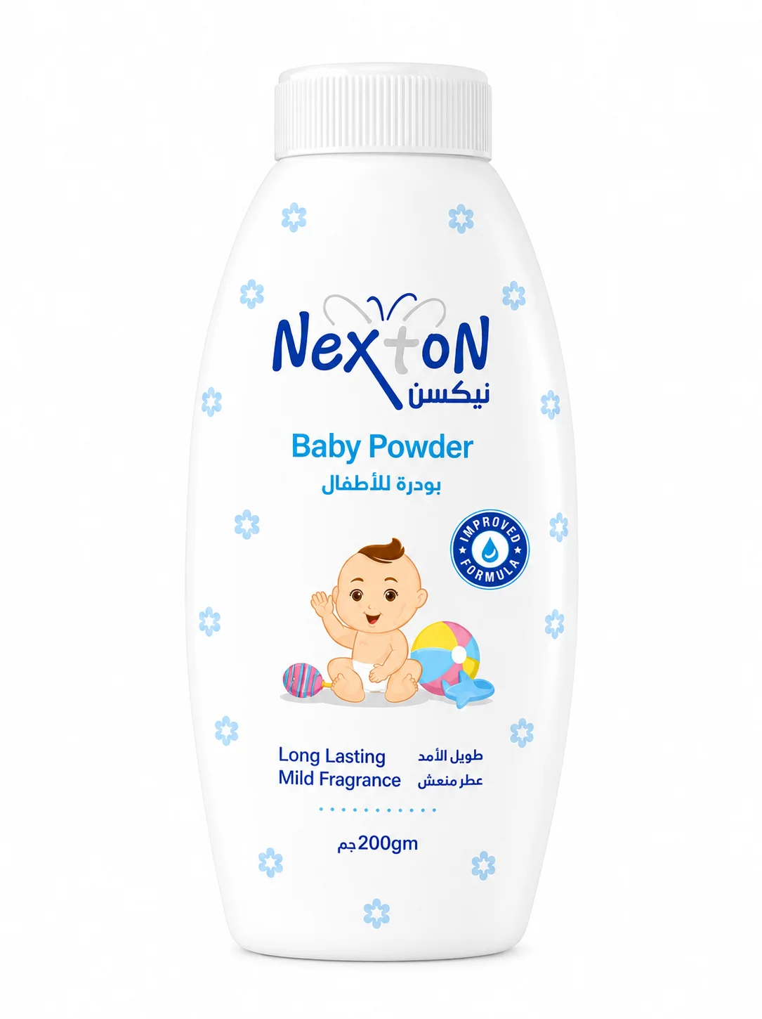Nexton Baby Powder – Long Lasting Mild Fragrance | 200gm