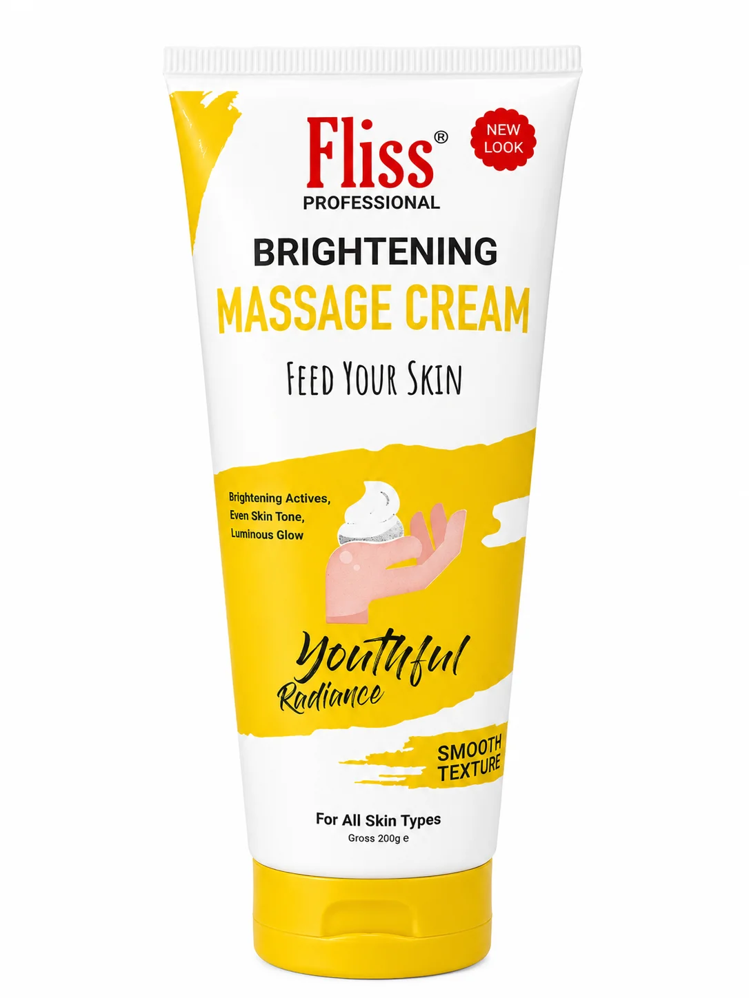 Fliss Professional Brightening Massage Cream 200ml