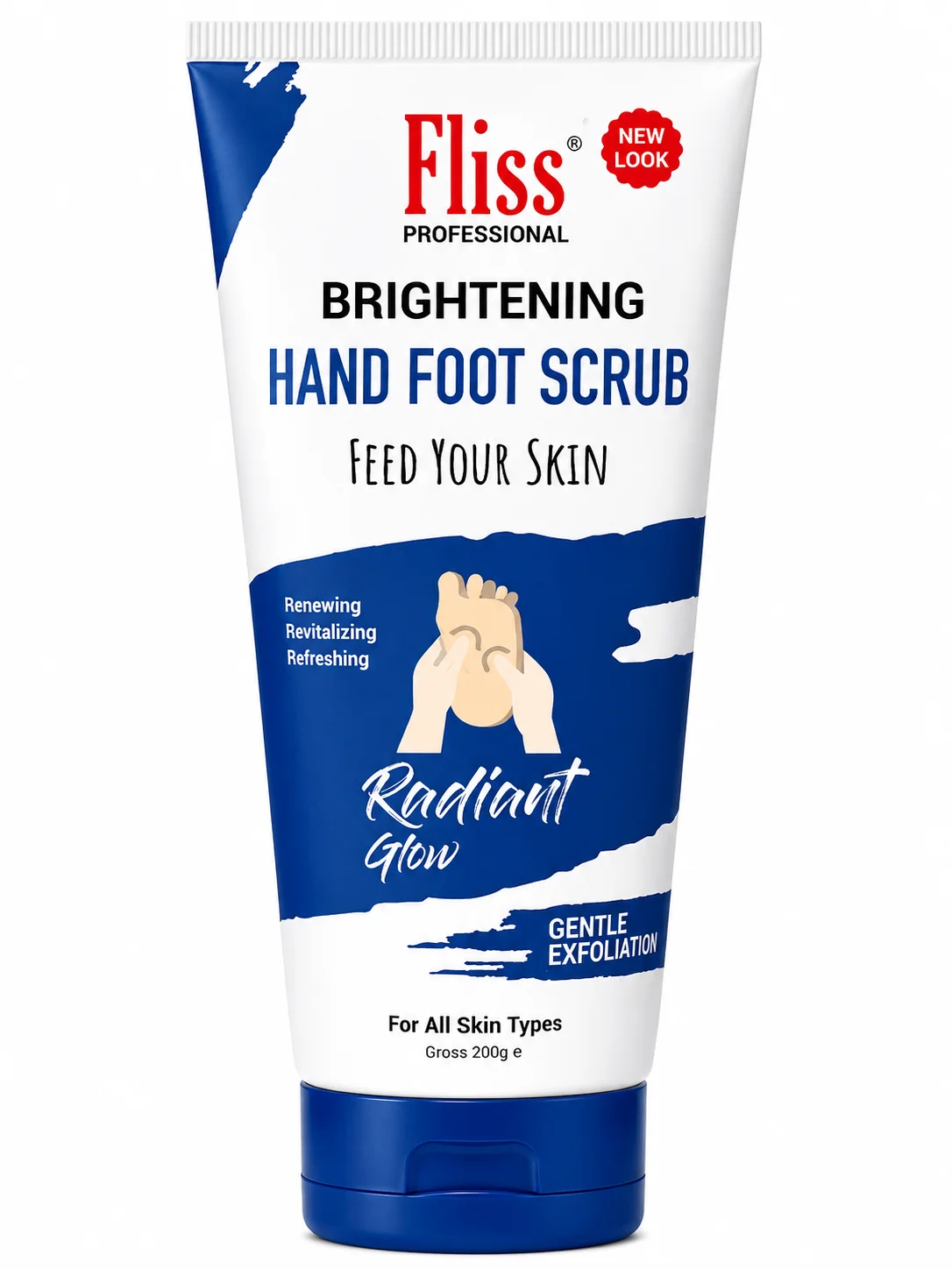 Fliss Professional Brightening Hand & Foot Scrub 200ML