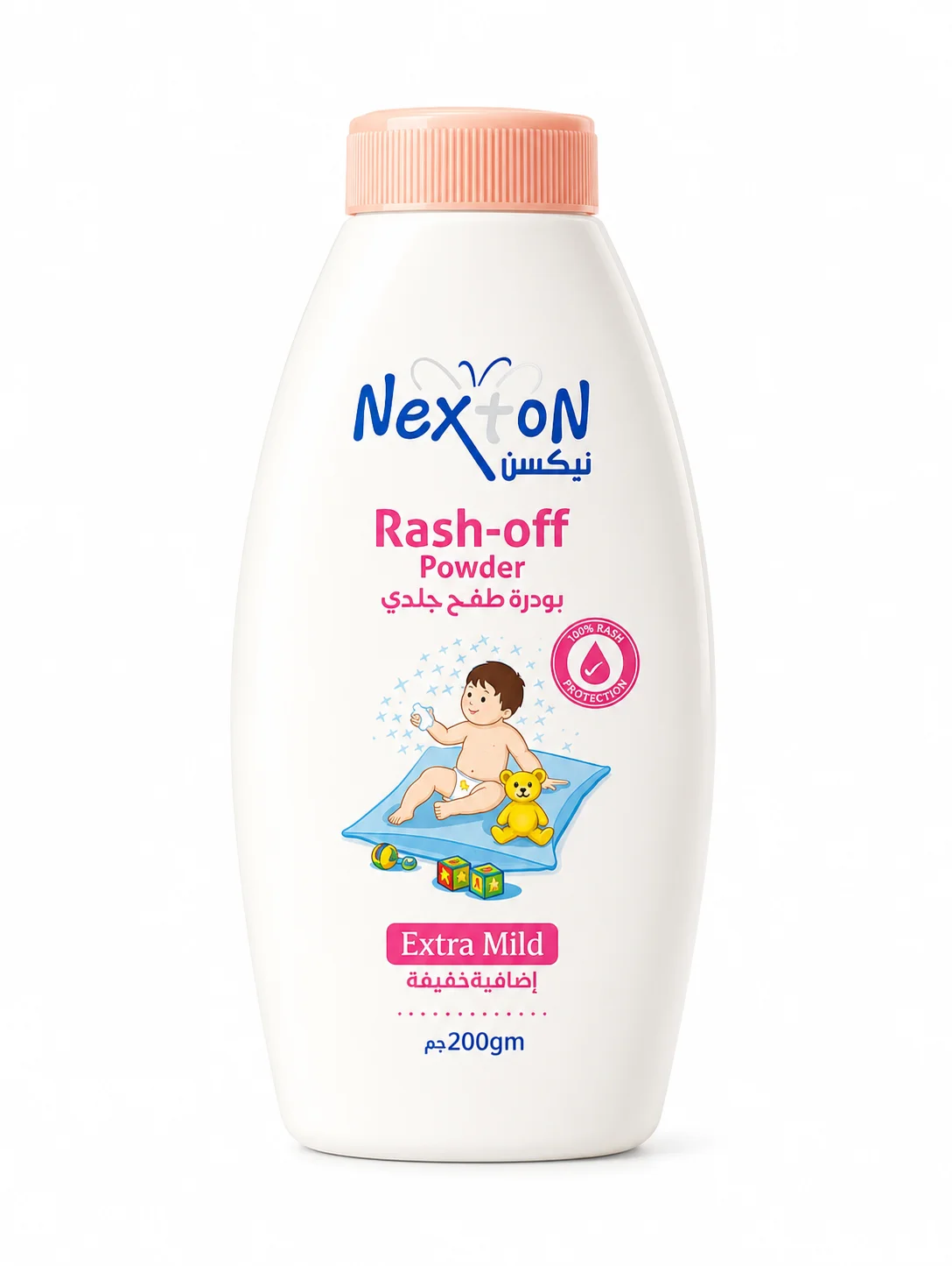 Nexton Rash-Off Baby Powder – Extra Mild Skin Protection | 200gm