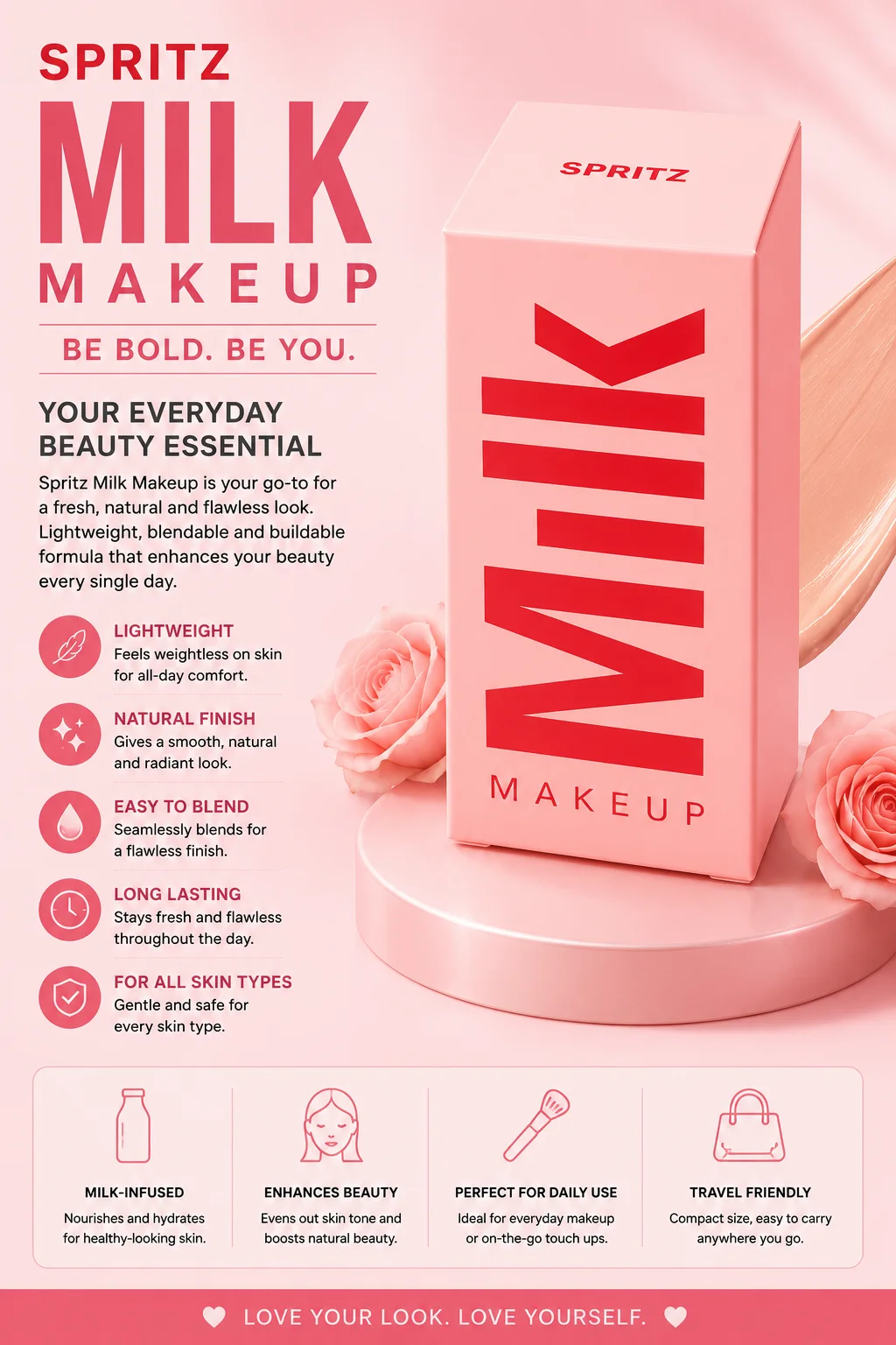 Spritz Milk Makeup – Lightweight Flawless Beauty Essential