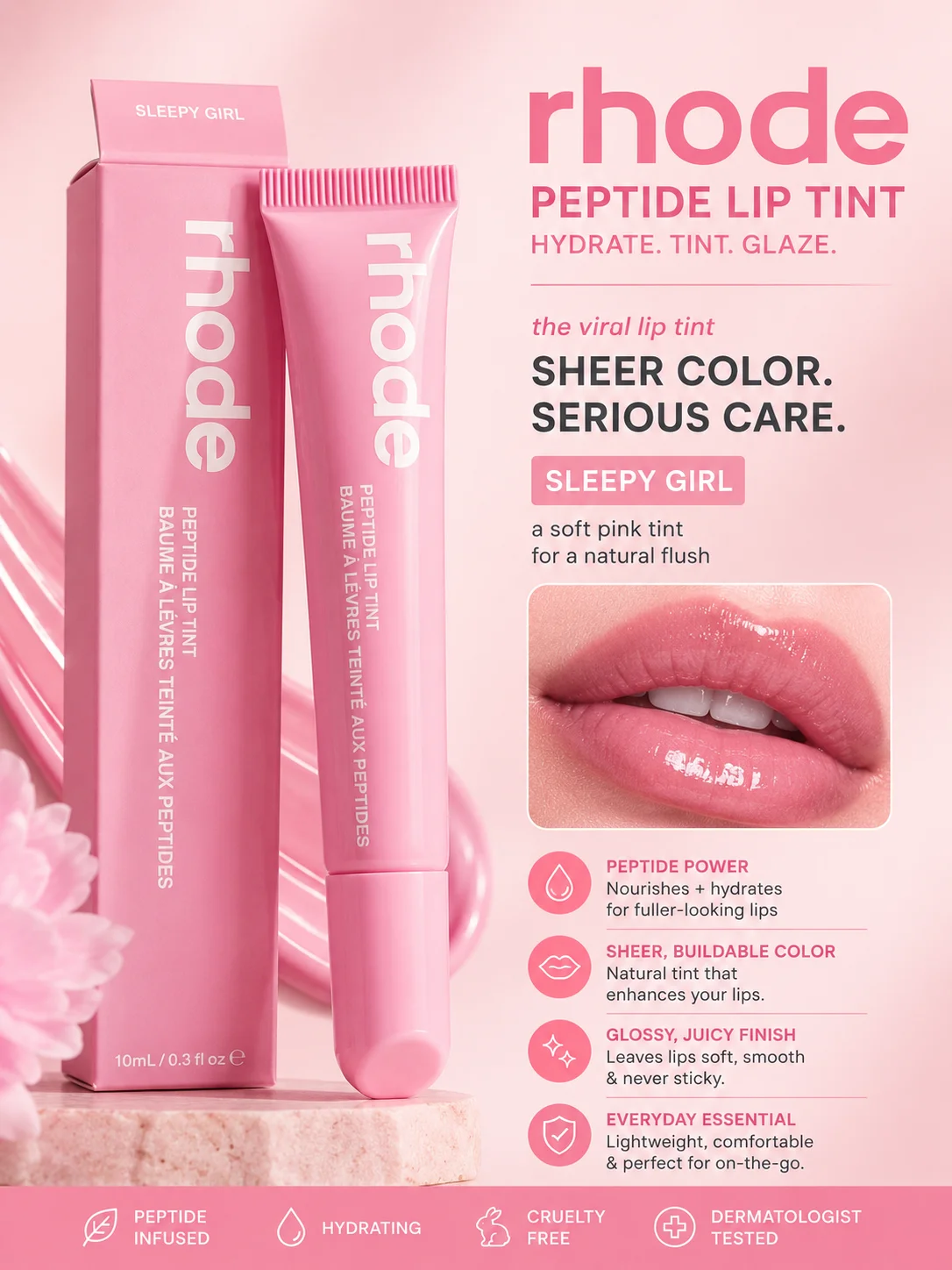 Rhode Peptide Lip Tint – Sleepy Girl
