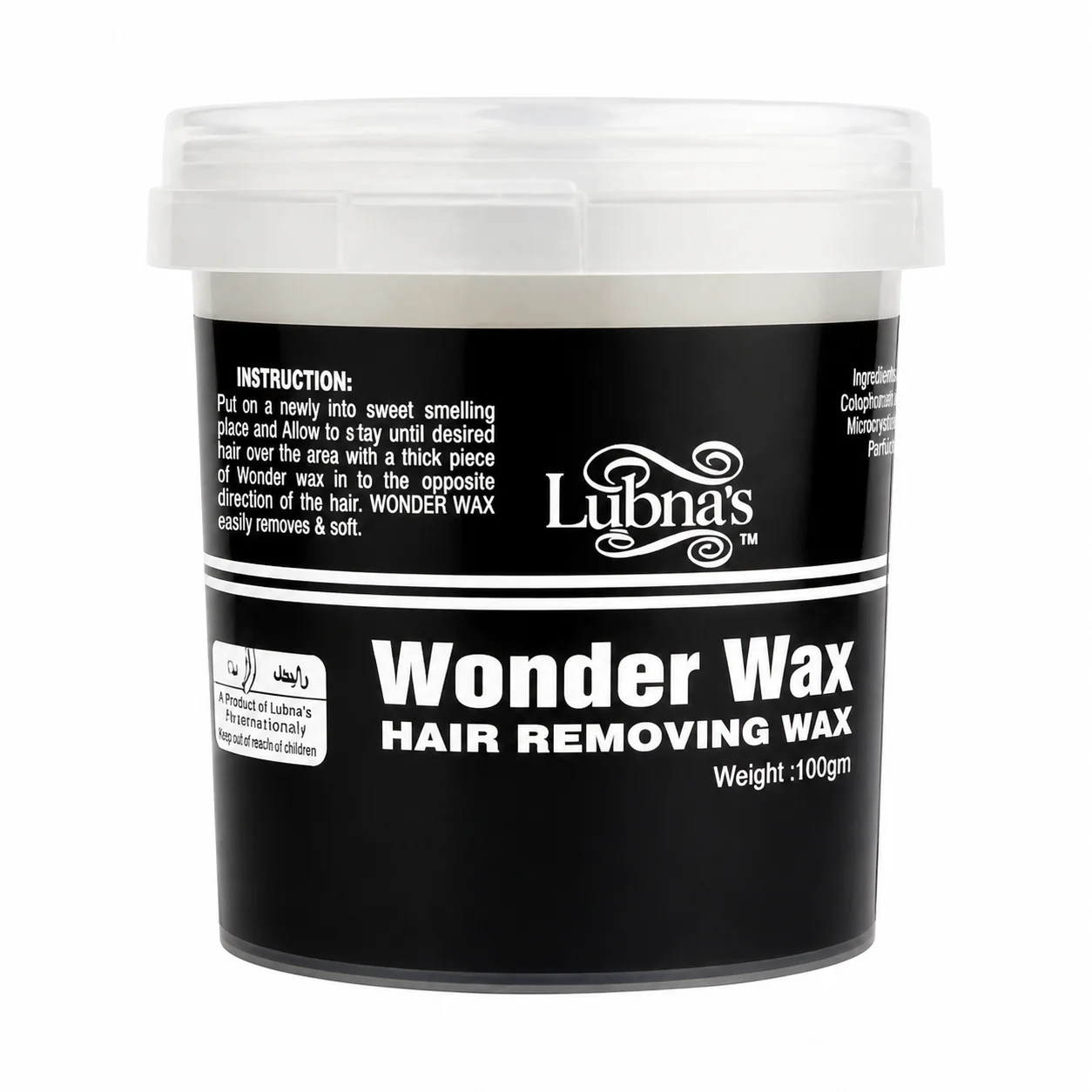 Lubna's Wonder Wax – Hair Removing Wax, 1000g
