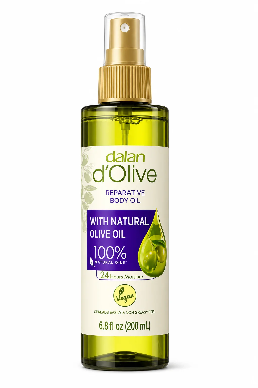 dalan d’Olive Reparative Body Oil with Natural Olive Oil – 200ml