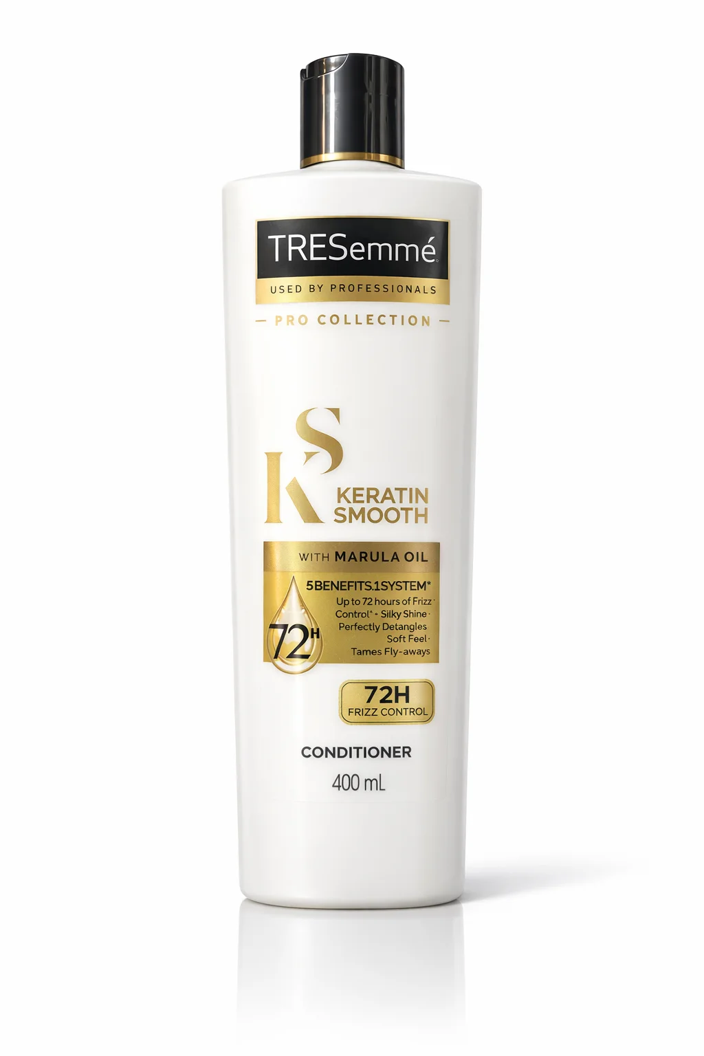 TRESemmé Keratin Smooth Conditioner with Marula Oil – 400ml | Frizz Control & Silky Shine