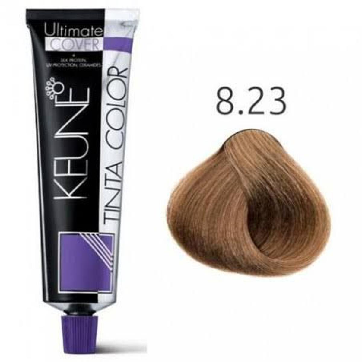 Keune Tinta Color Ultimate Cover Permanent Hair Colour Tube - 8.23 Light Cocoa Blonde (60ml)