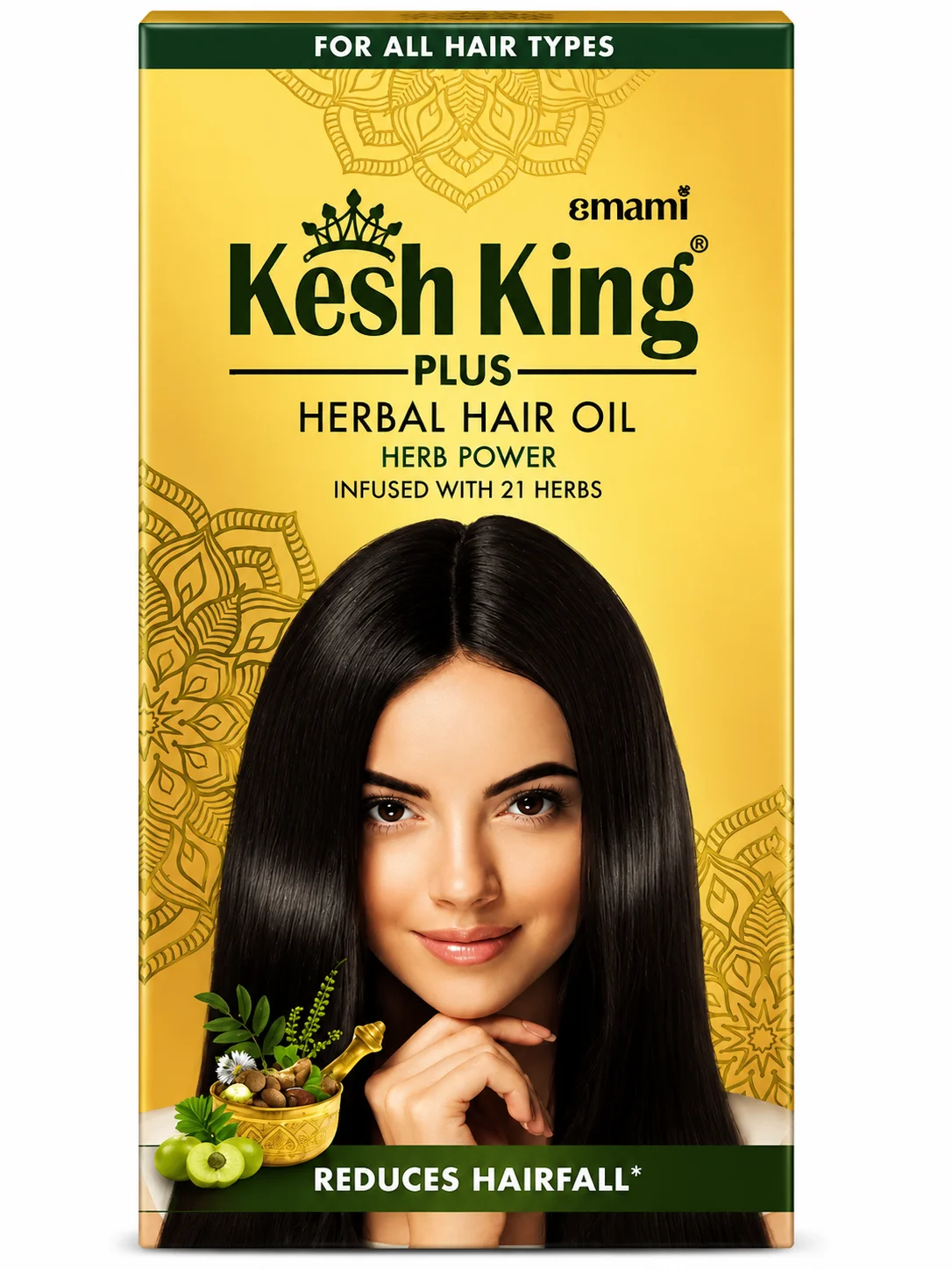 Emami Kesh King Plus Herbal Hair Oil – Reduces Hair Fall 50ML