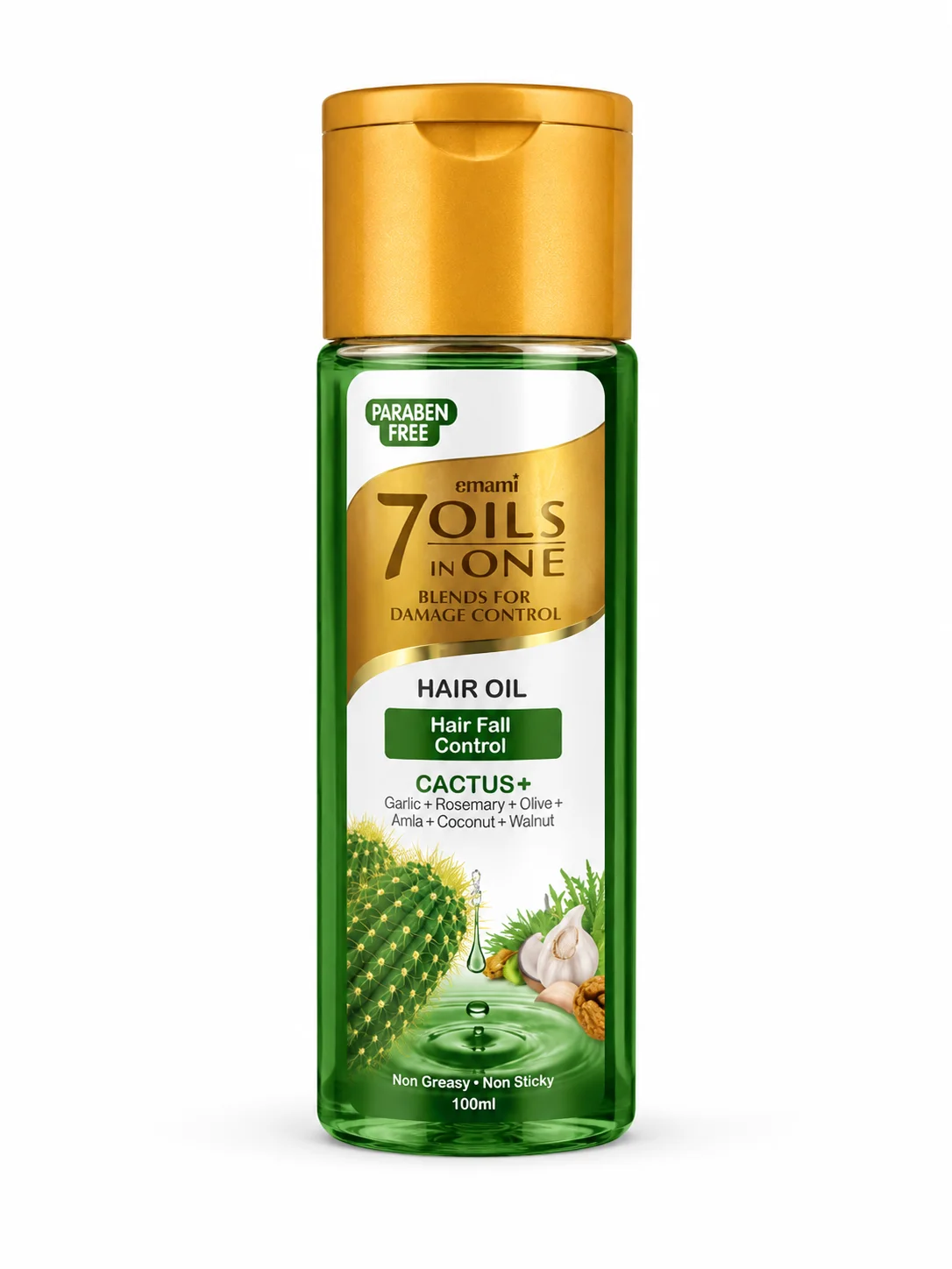 Emami 7 Oils in One Cactus+ Hair Fall Control Oil – 100ml
