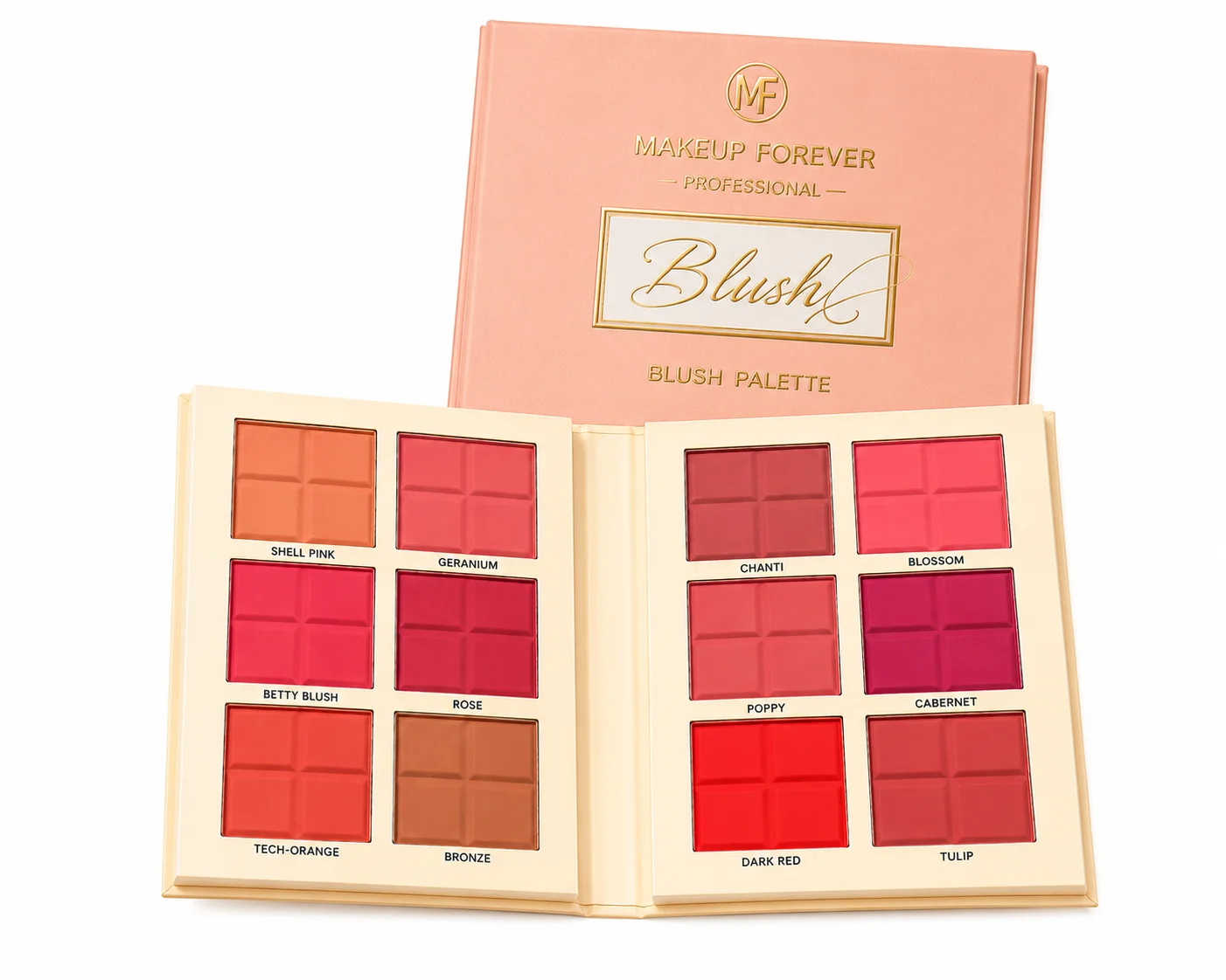 Makeup Forever Professional Blush Palette – 12 Color Matte Blusher Collection