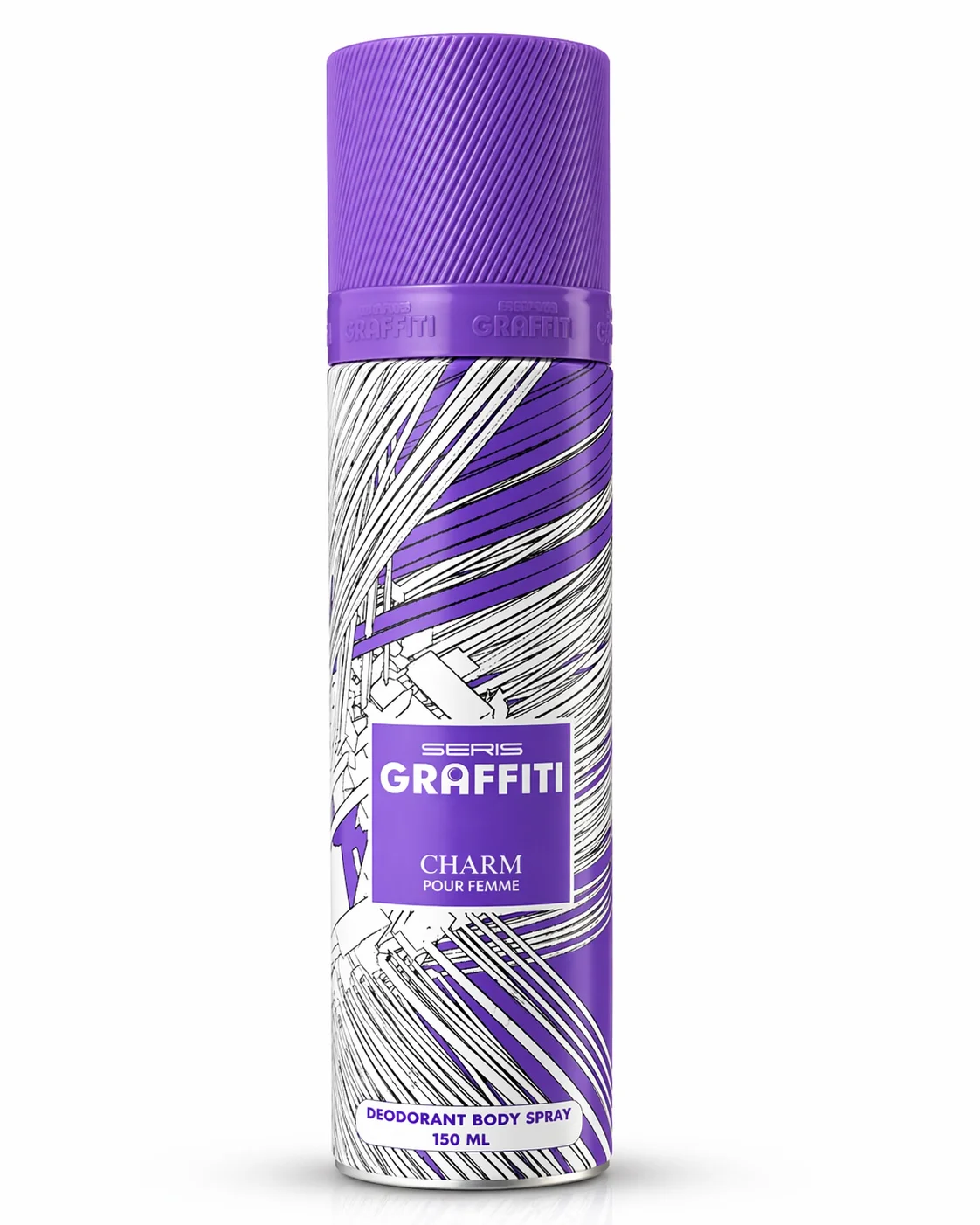Seris Graffiti Charm Pour Femme Deodorant Body Spray – Long Lasting Fragrance for Women (150ml)