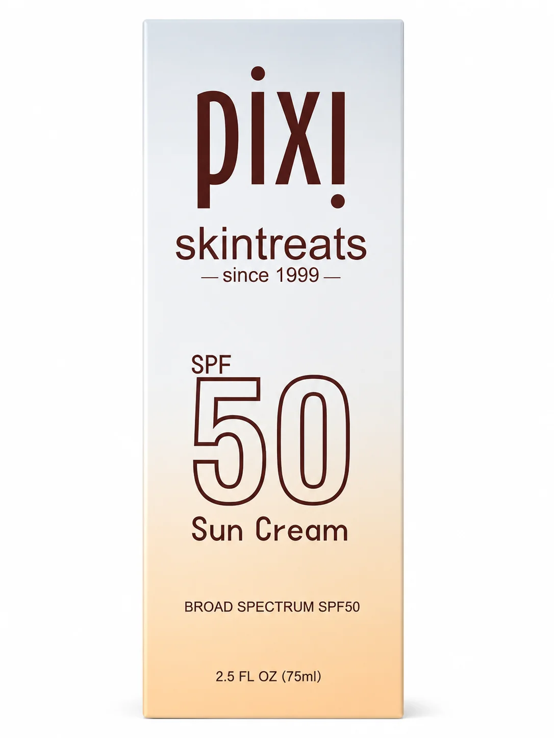 Pixi Skintreats SPF 50 Sun Cream – Broad Spectrum Lightweight Sunscreen (75ml)