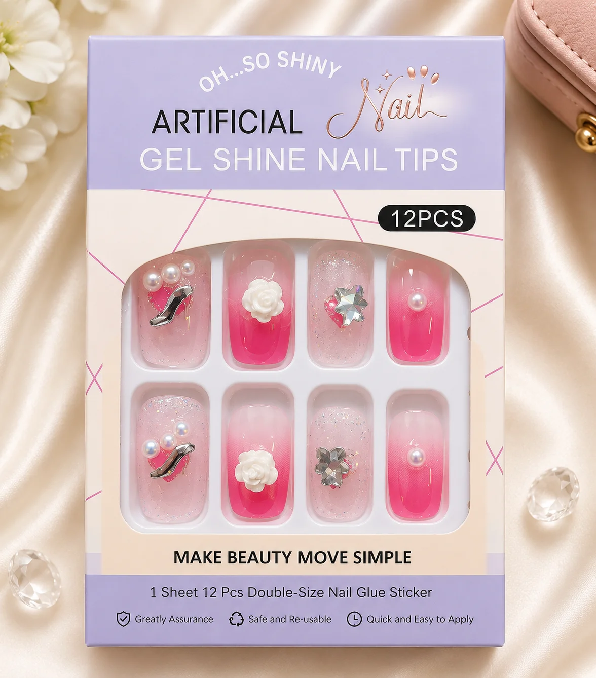 Piece Luxury Press-On Nail Set Collection